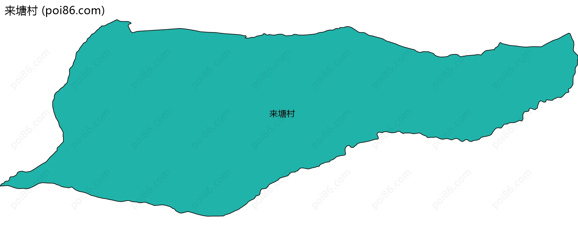 来塘村边界地图