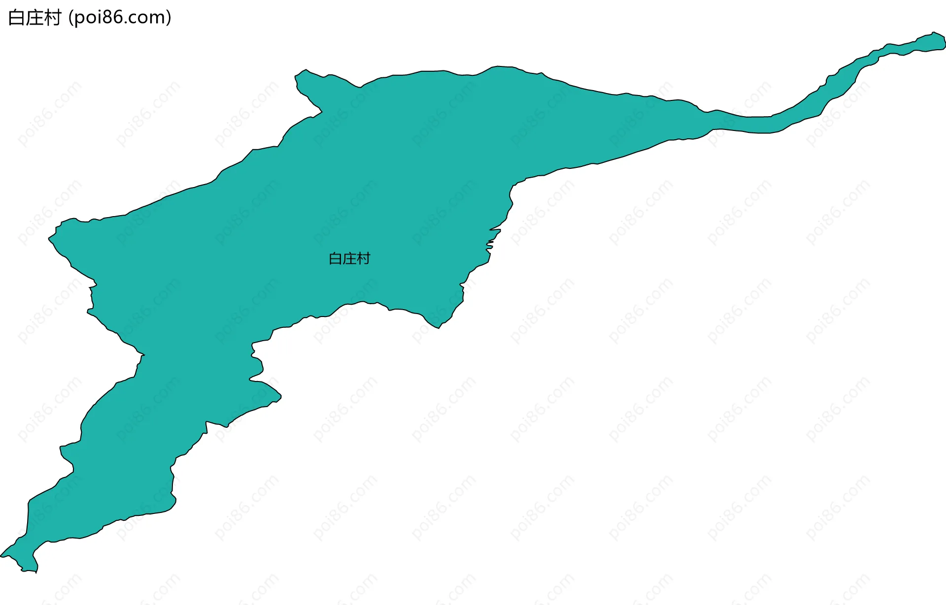 白庄村边界地图