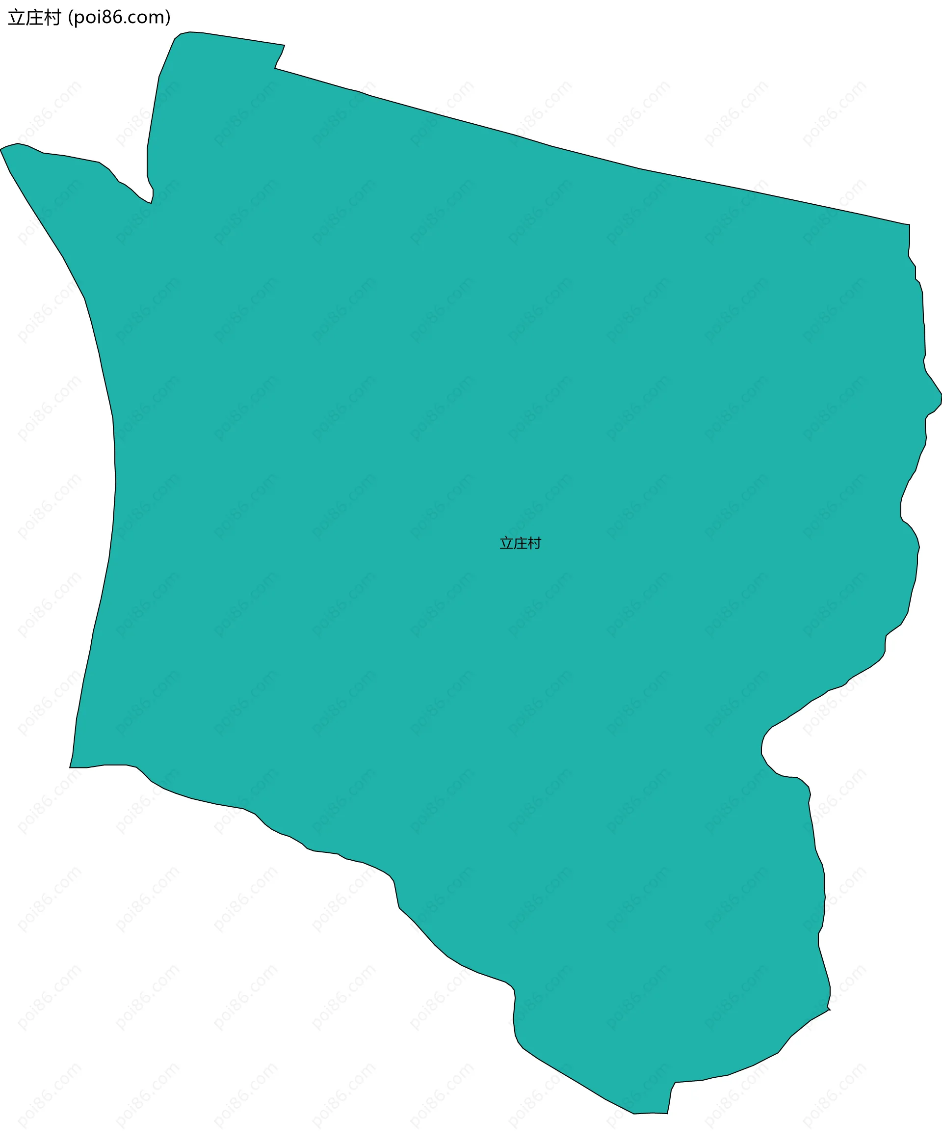 立庄村边界地图