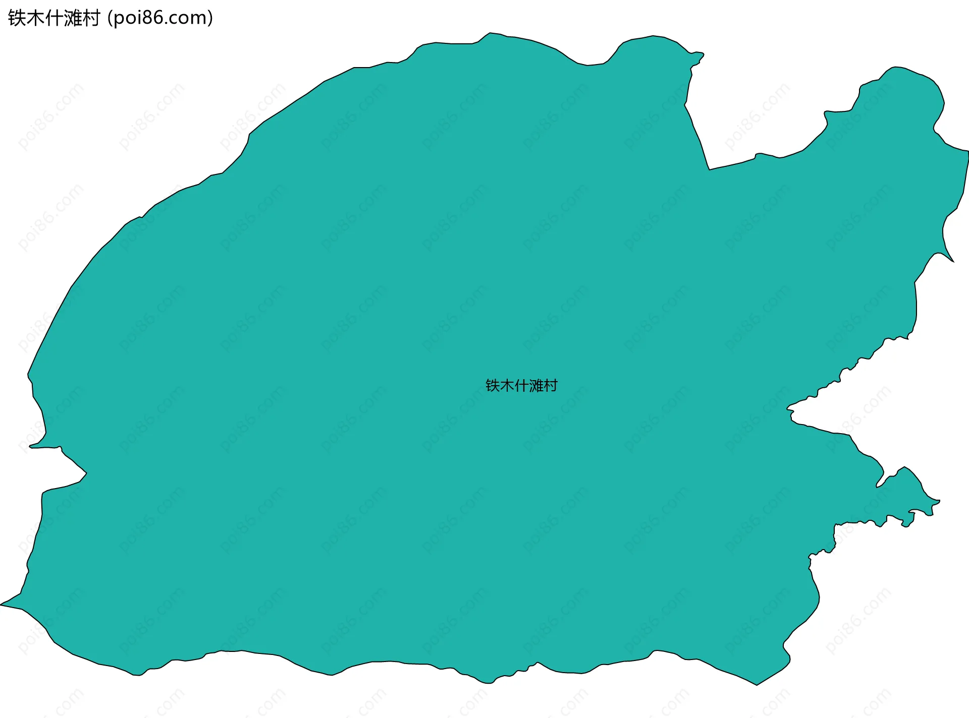 铁木什滩村边界地图
