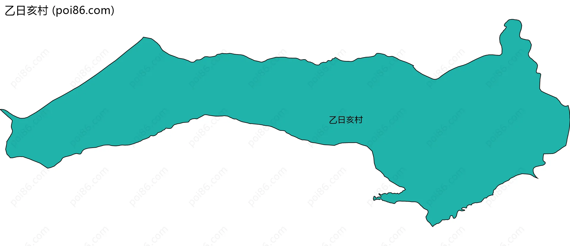 乙日亥村边界地图