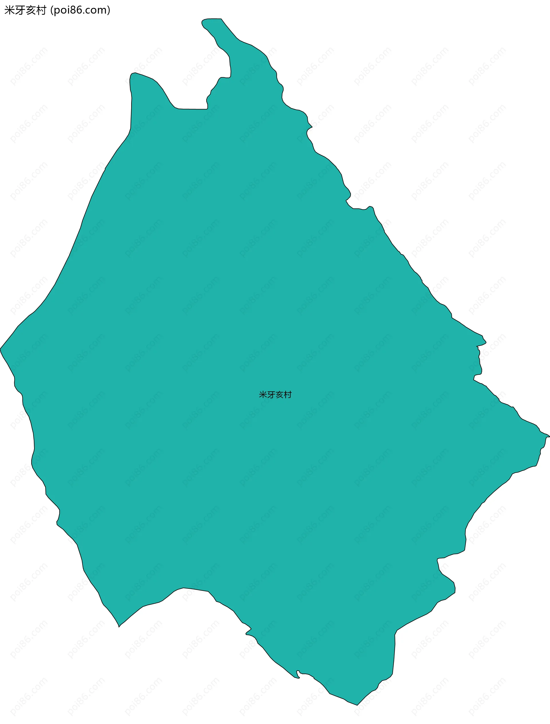 米牙亥村边界地图