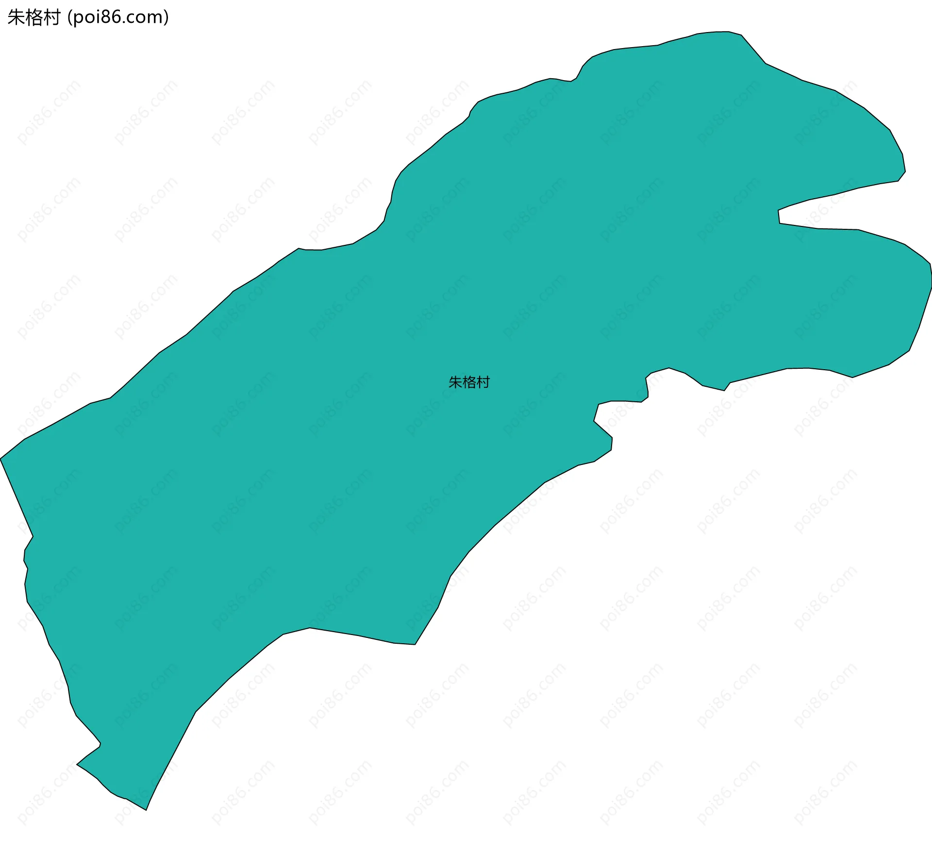 朱格村边界地图