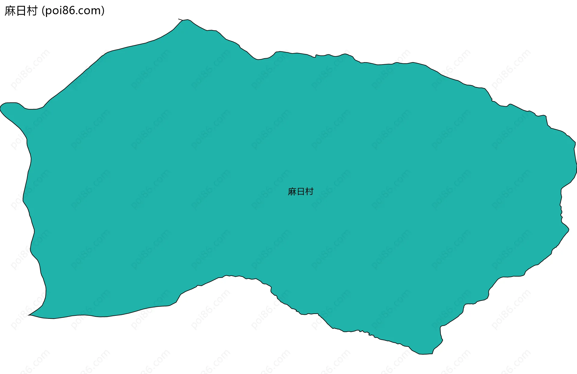 麻日村边界地图