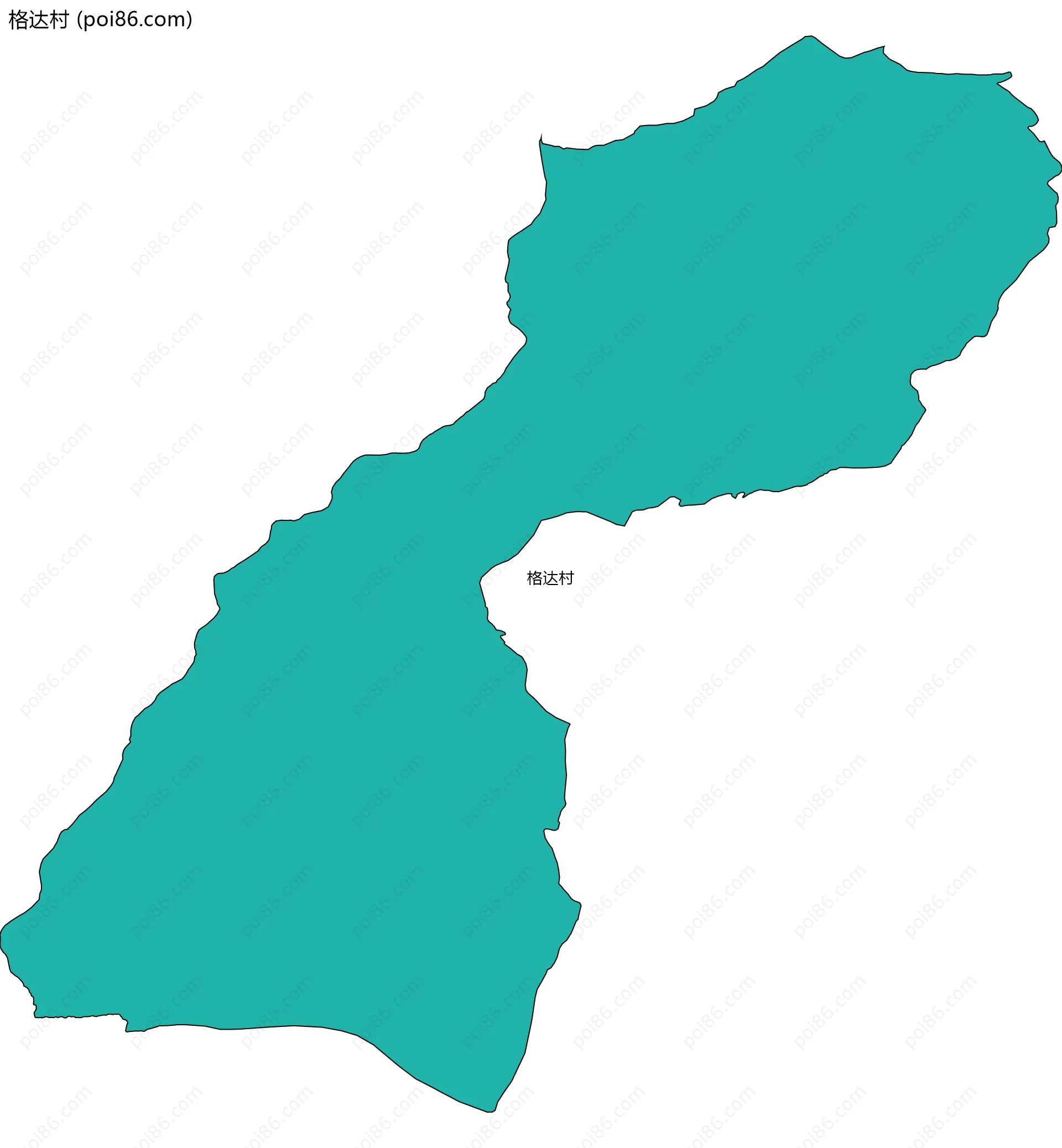 格达村边界地图