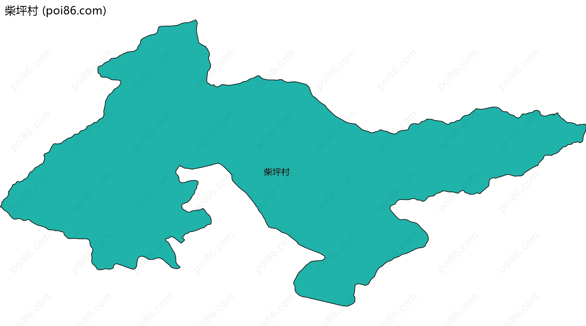 柴坪村边界地图