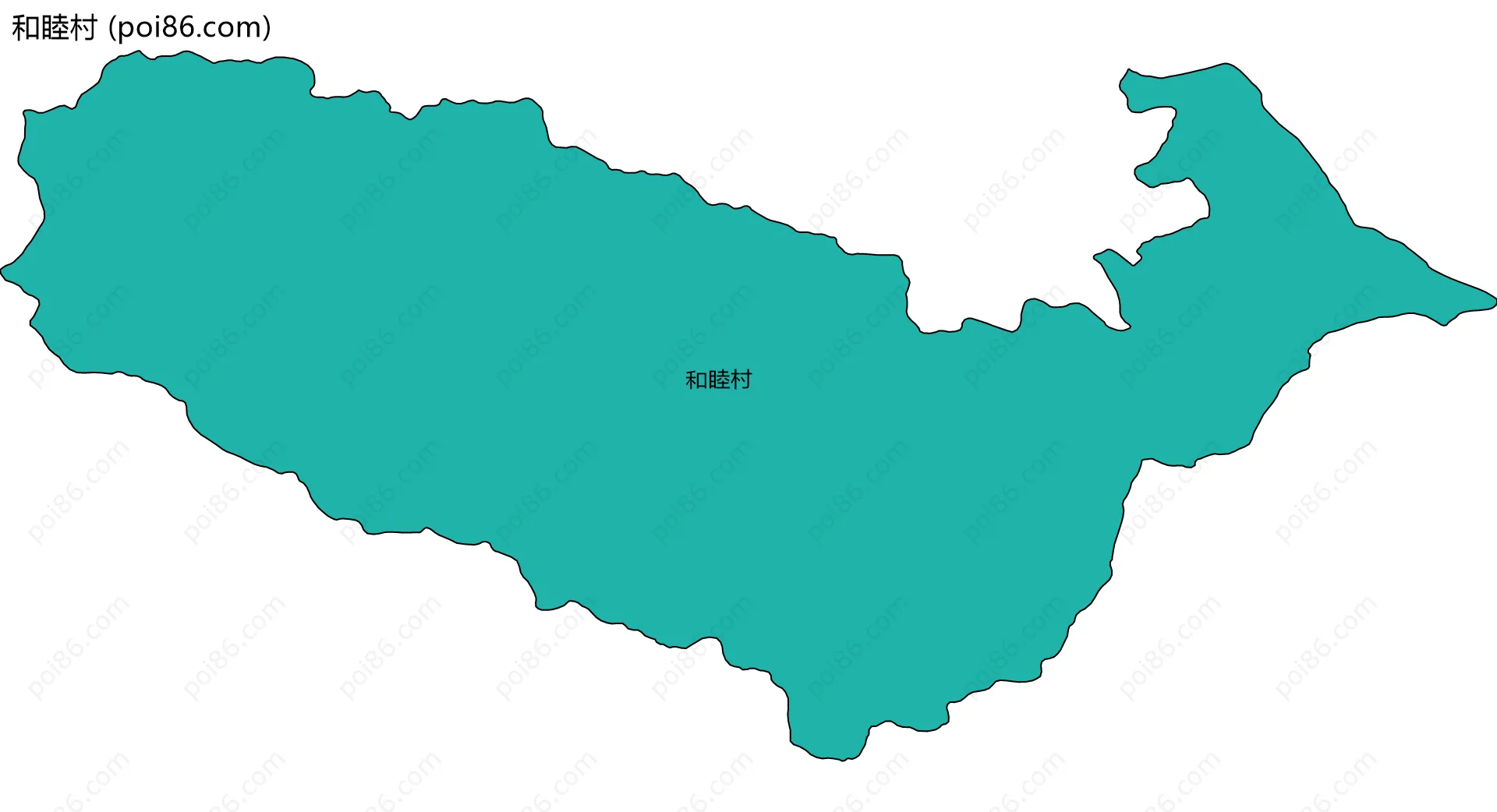 和睦村边界地图