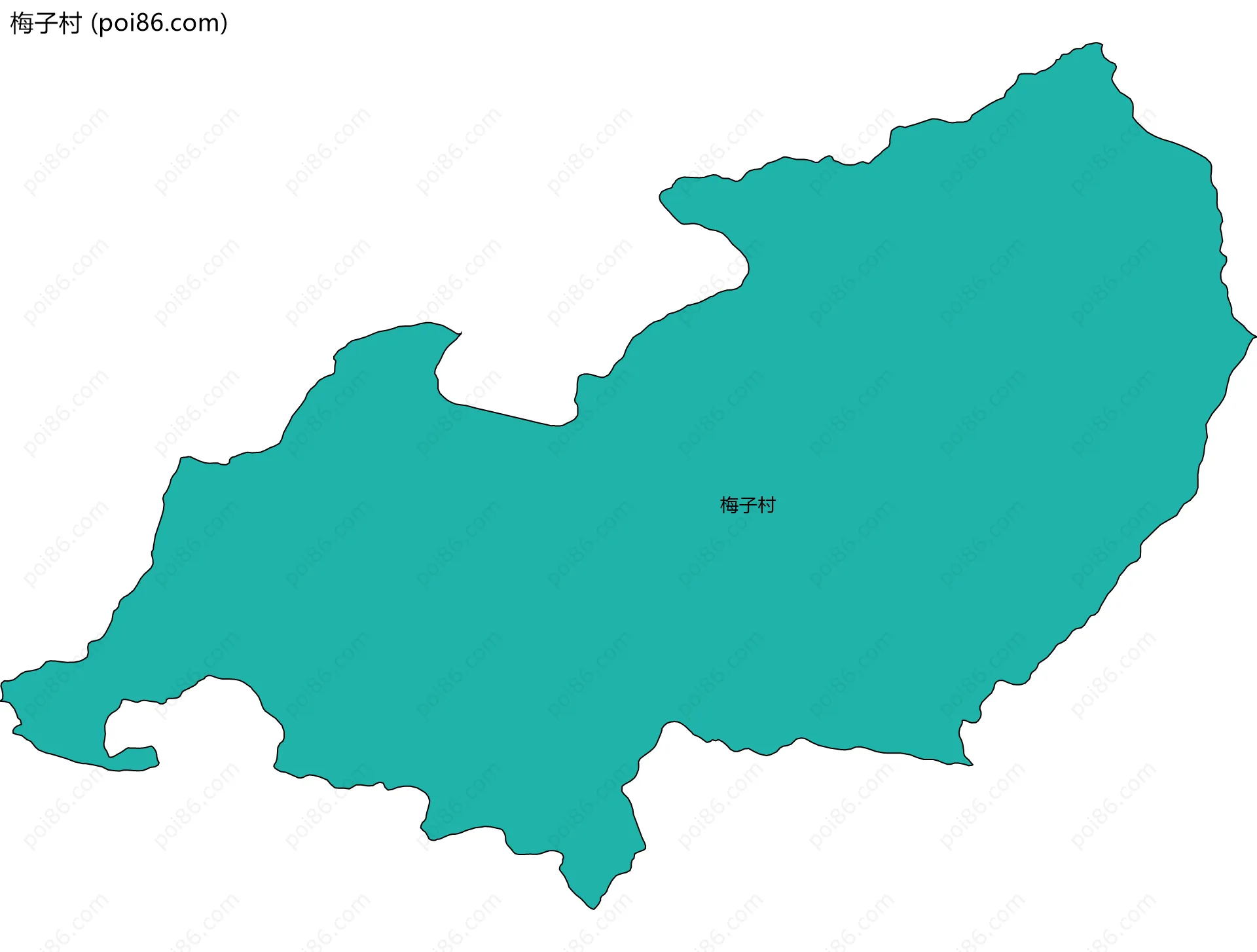 梅子村边界地图