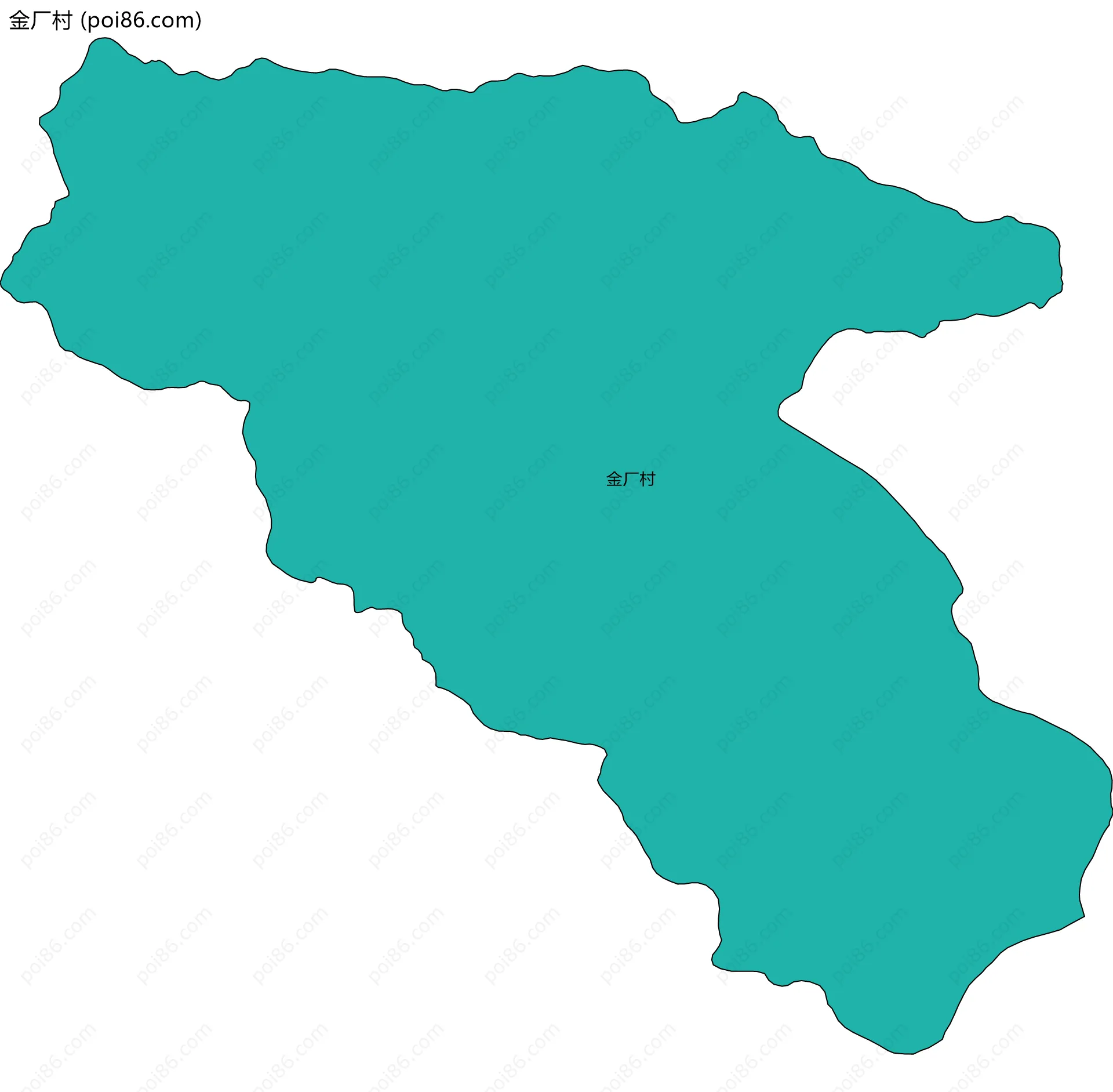 金厂村边界地图