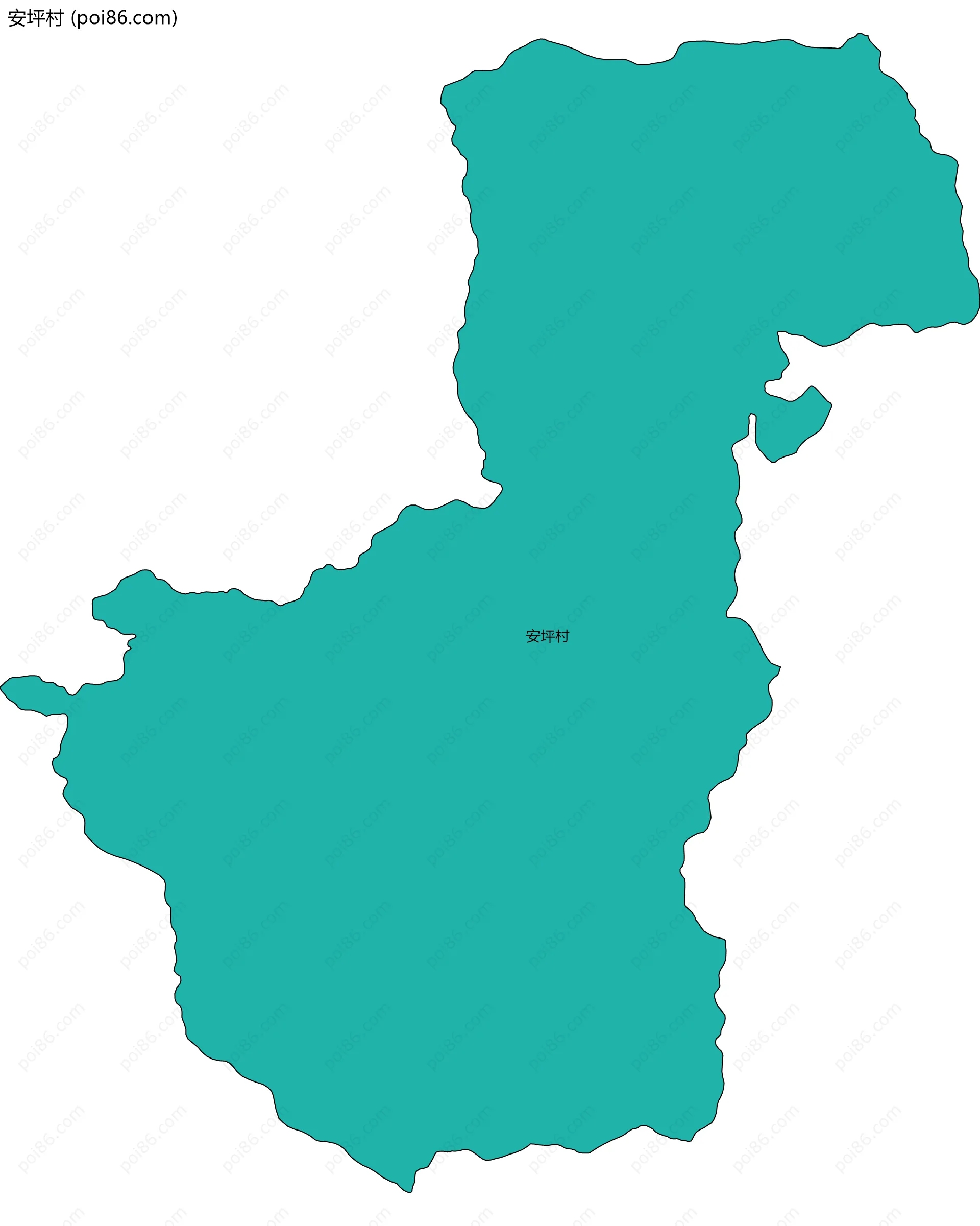 安坪村边界地图