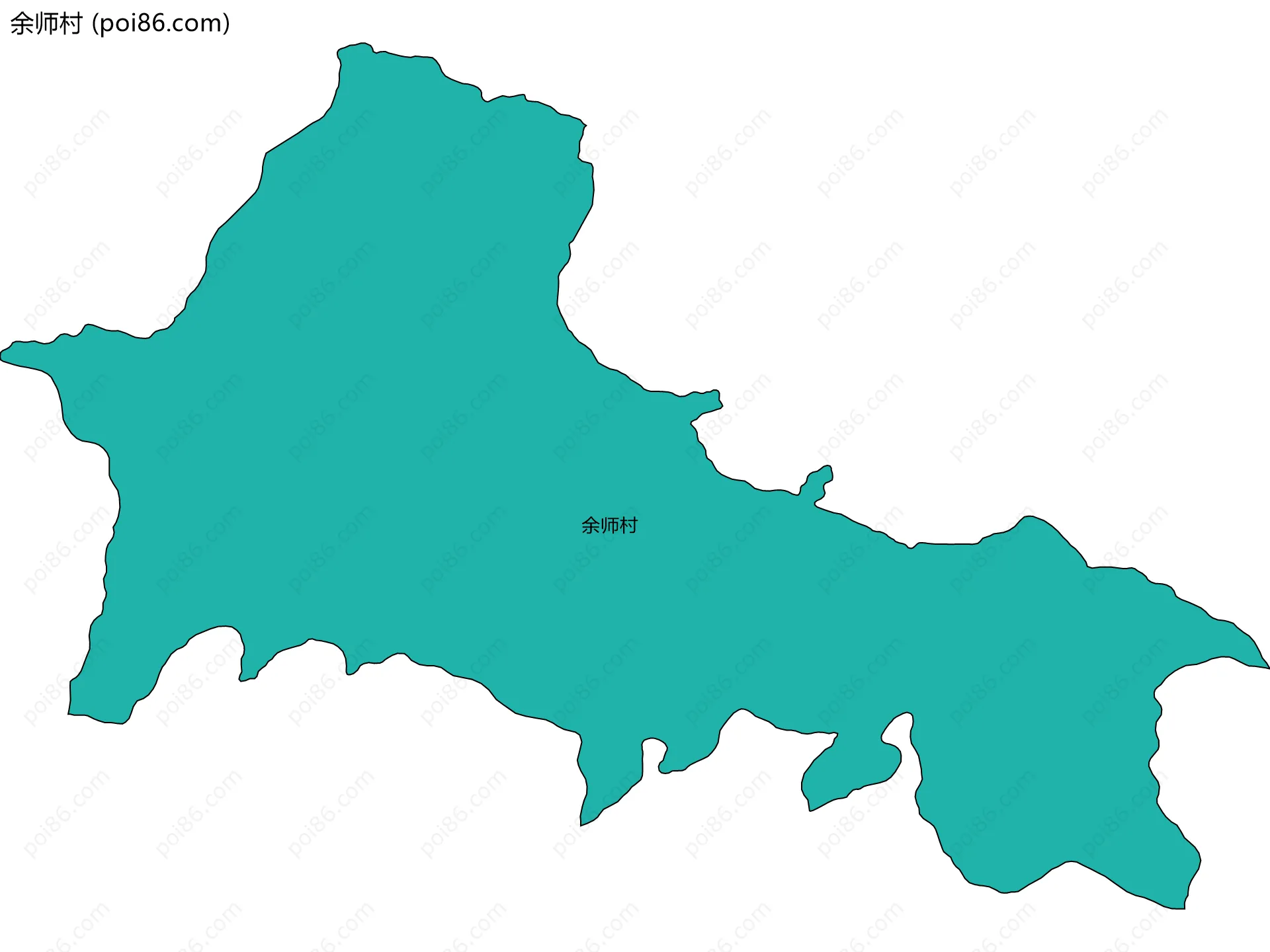 余师村边界地图