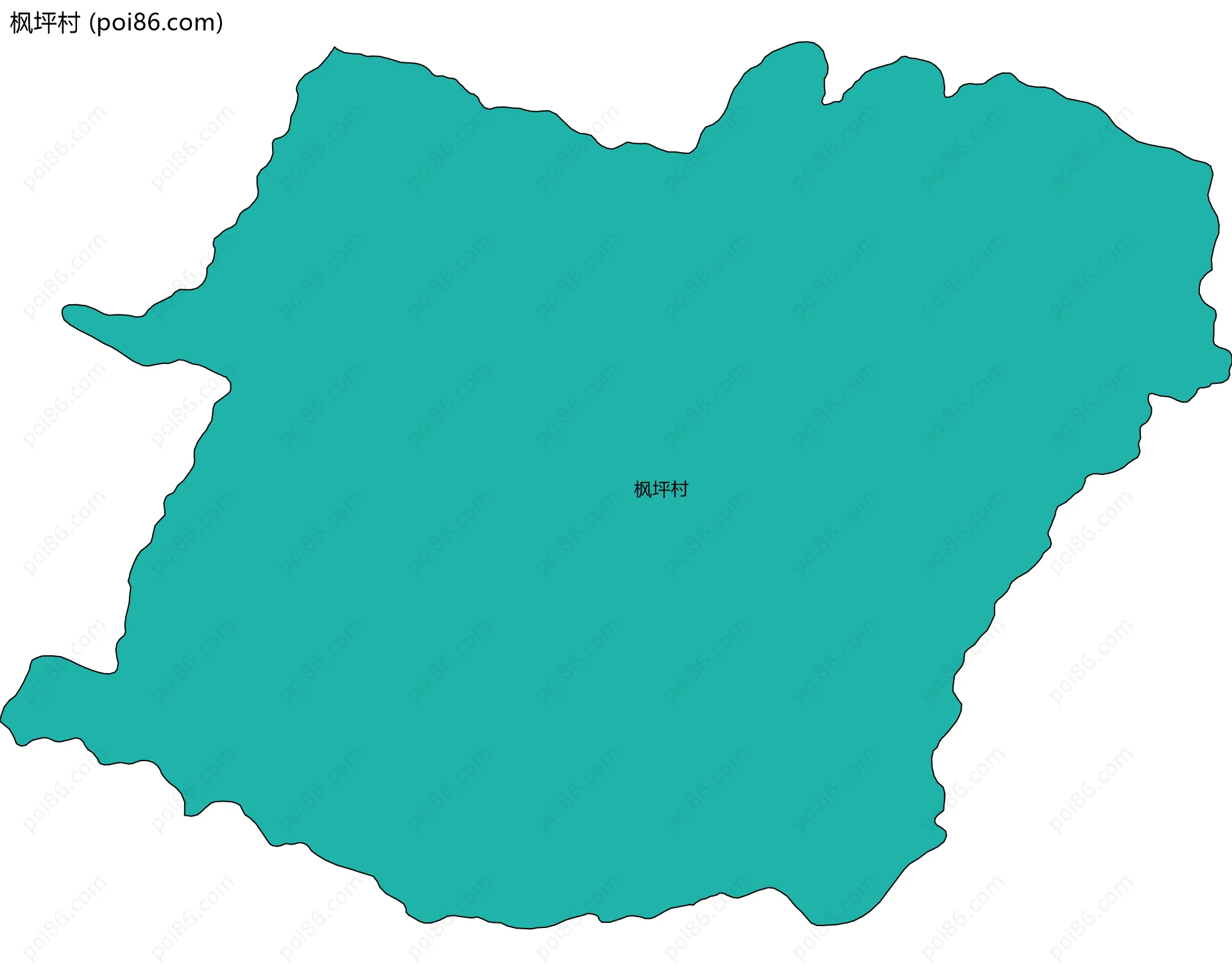 枫坪村边界地图