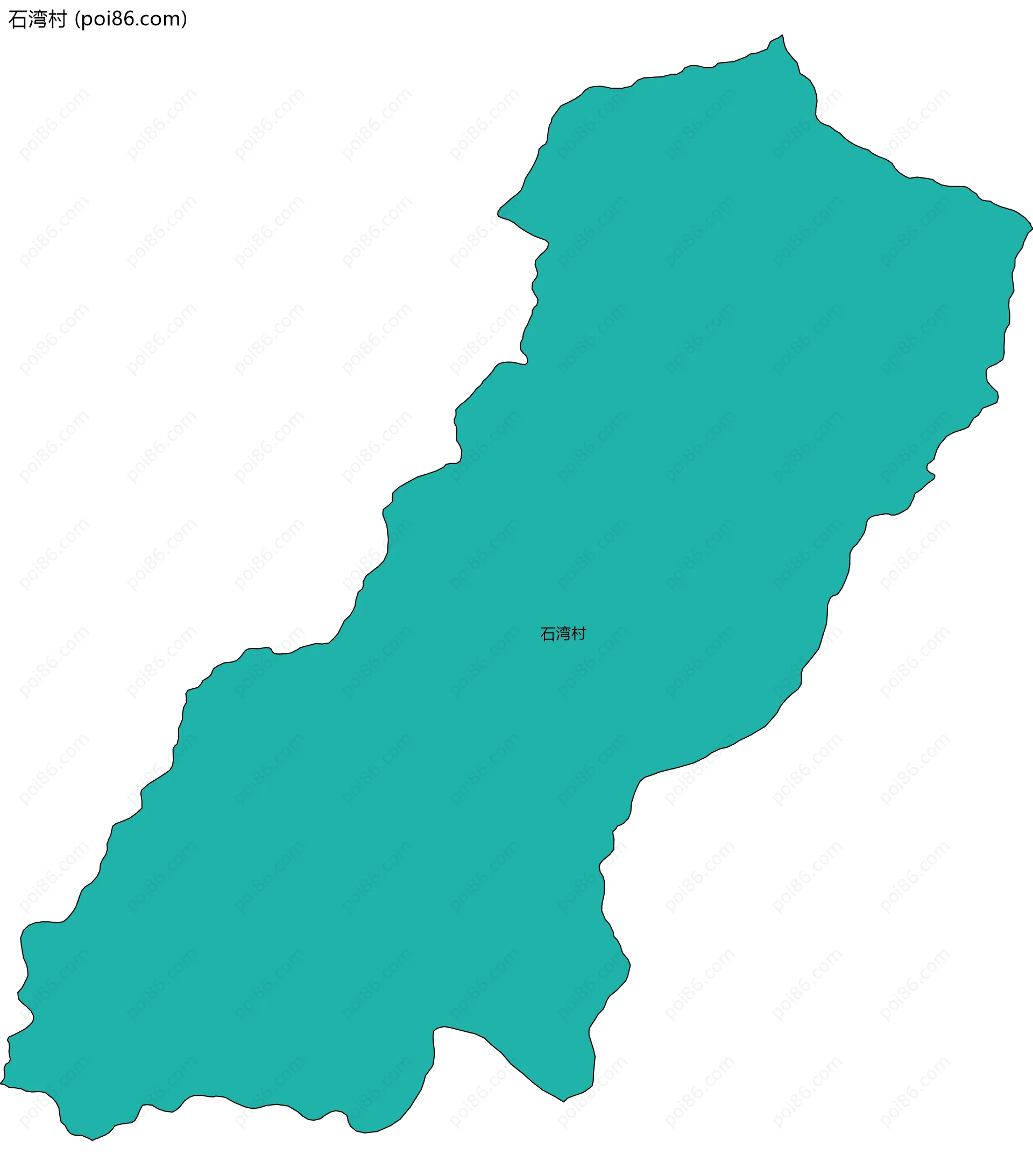 石湾村边界地图