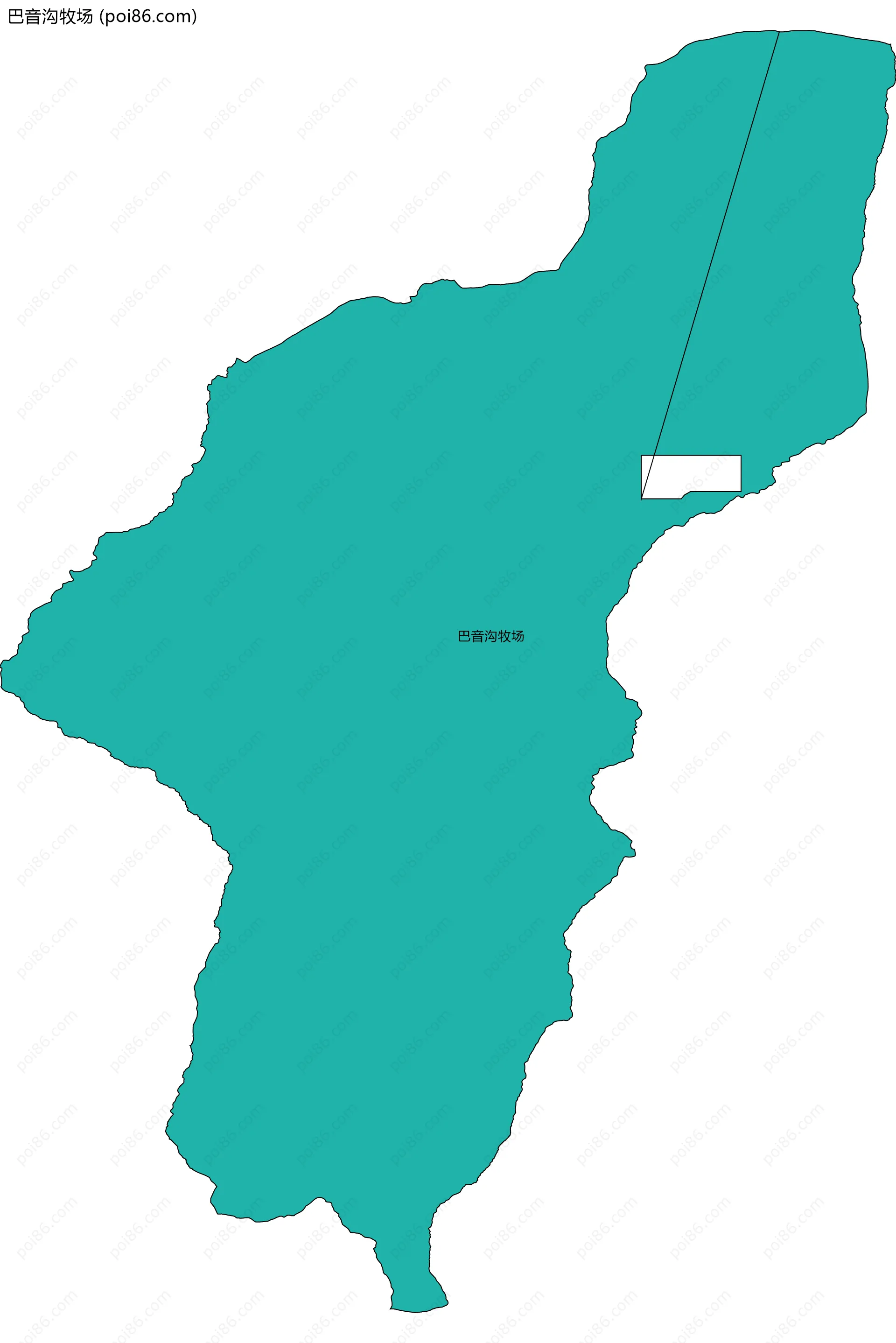 巴音沟牧场边界地图
