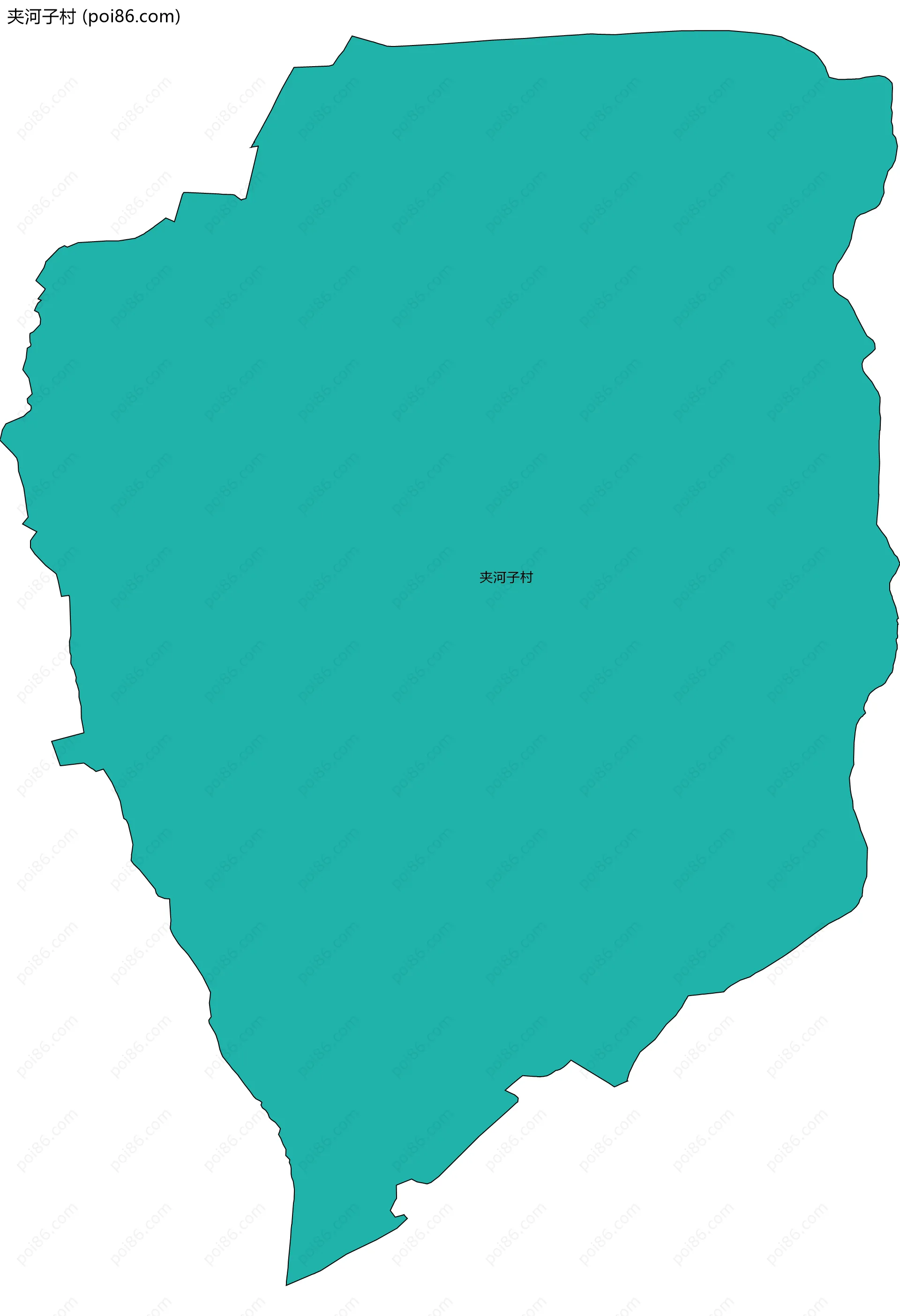 夹河子村边界地图