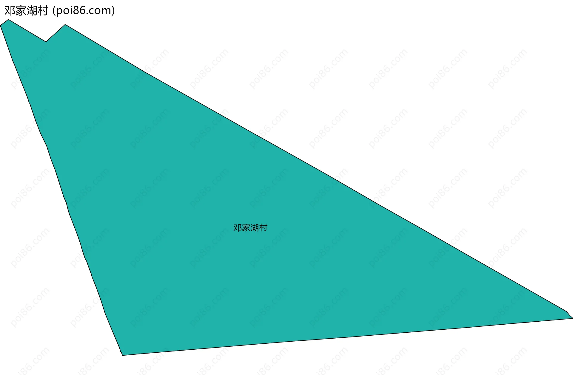 邓家湖村边界地图