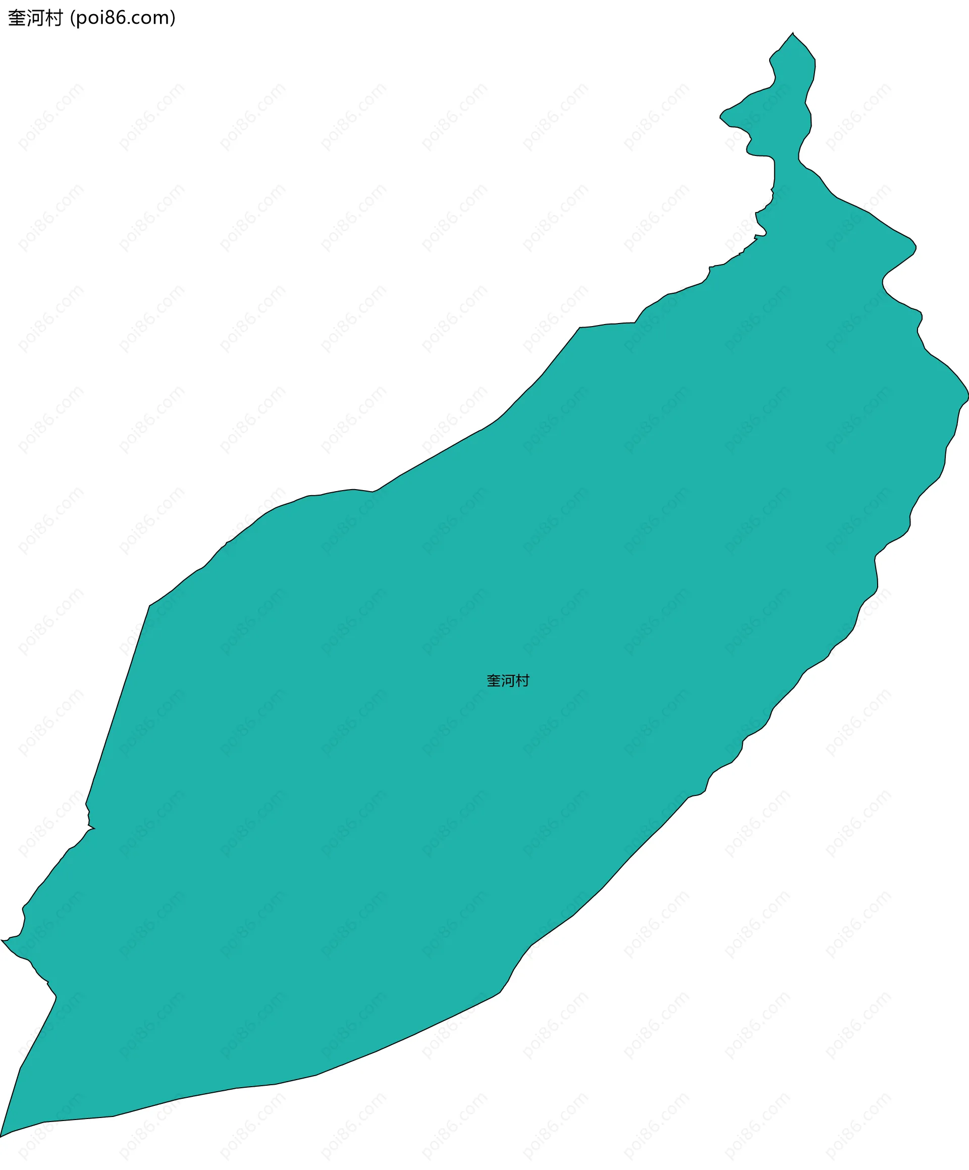 奎河村边界地图