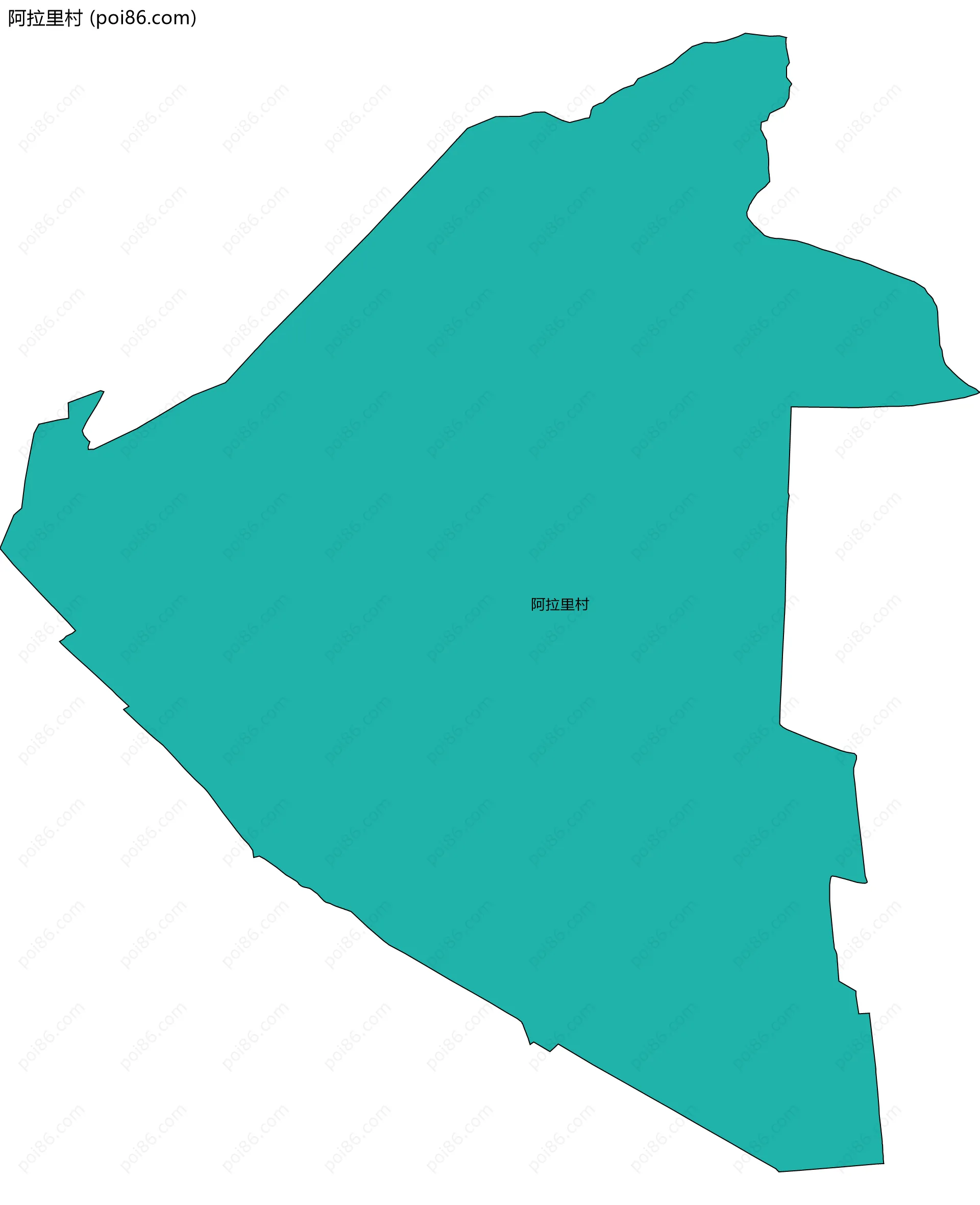 阿拉里村边界地图