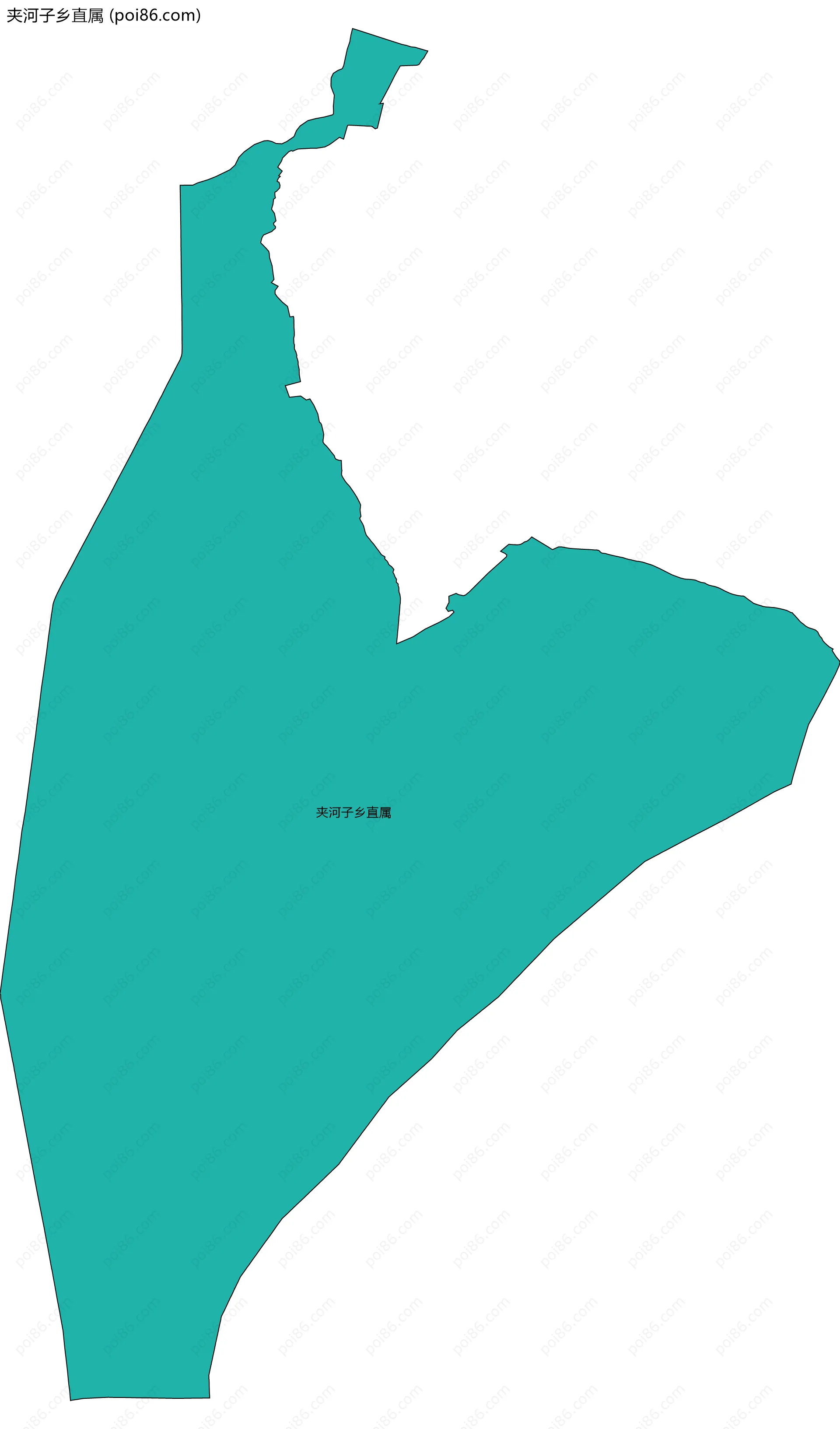 夹河子乡直属边界地图