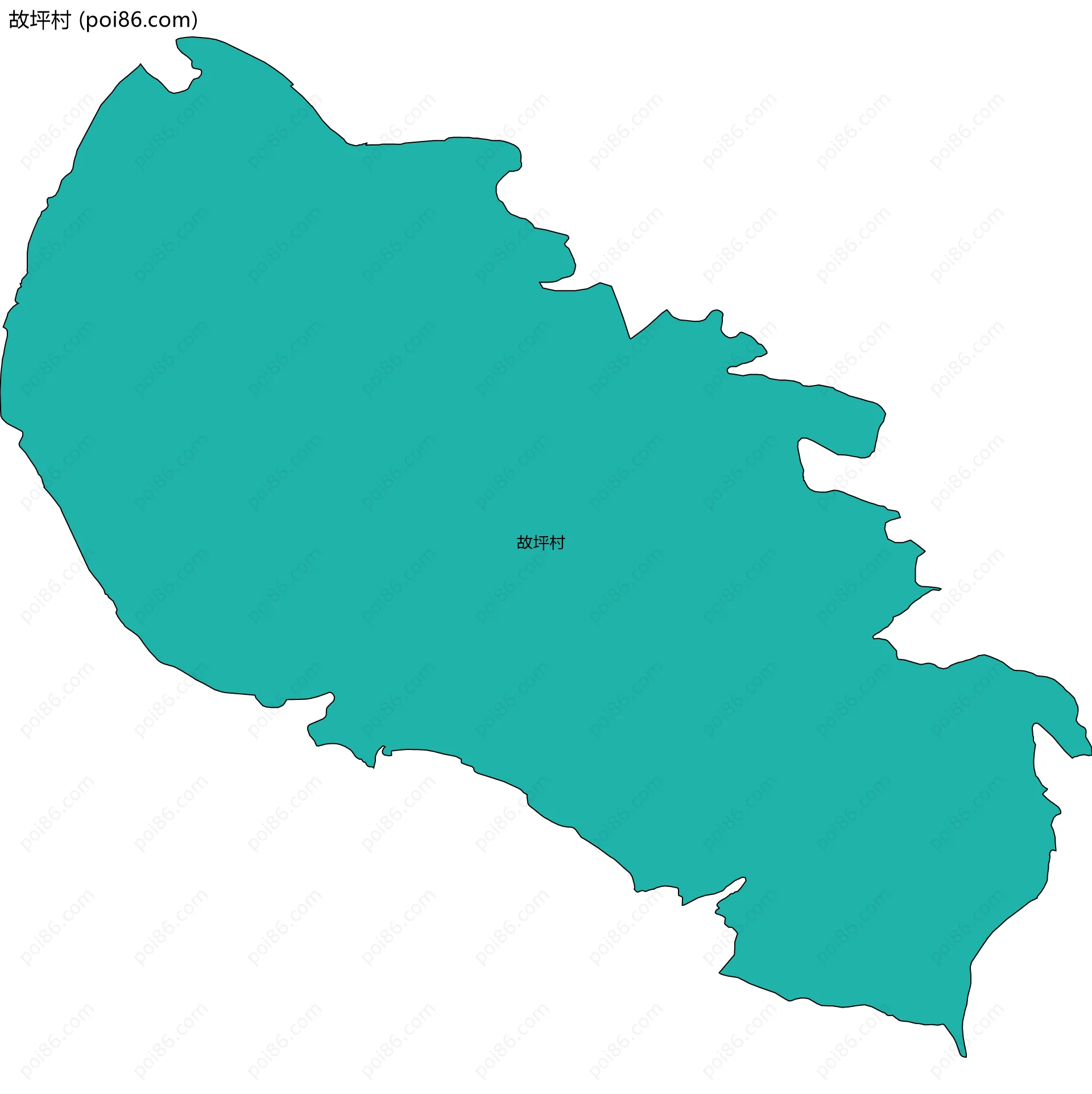故坪村边界地图