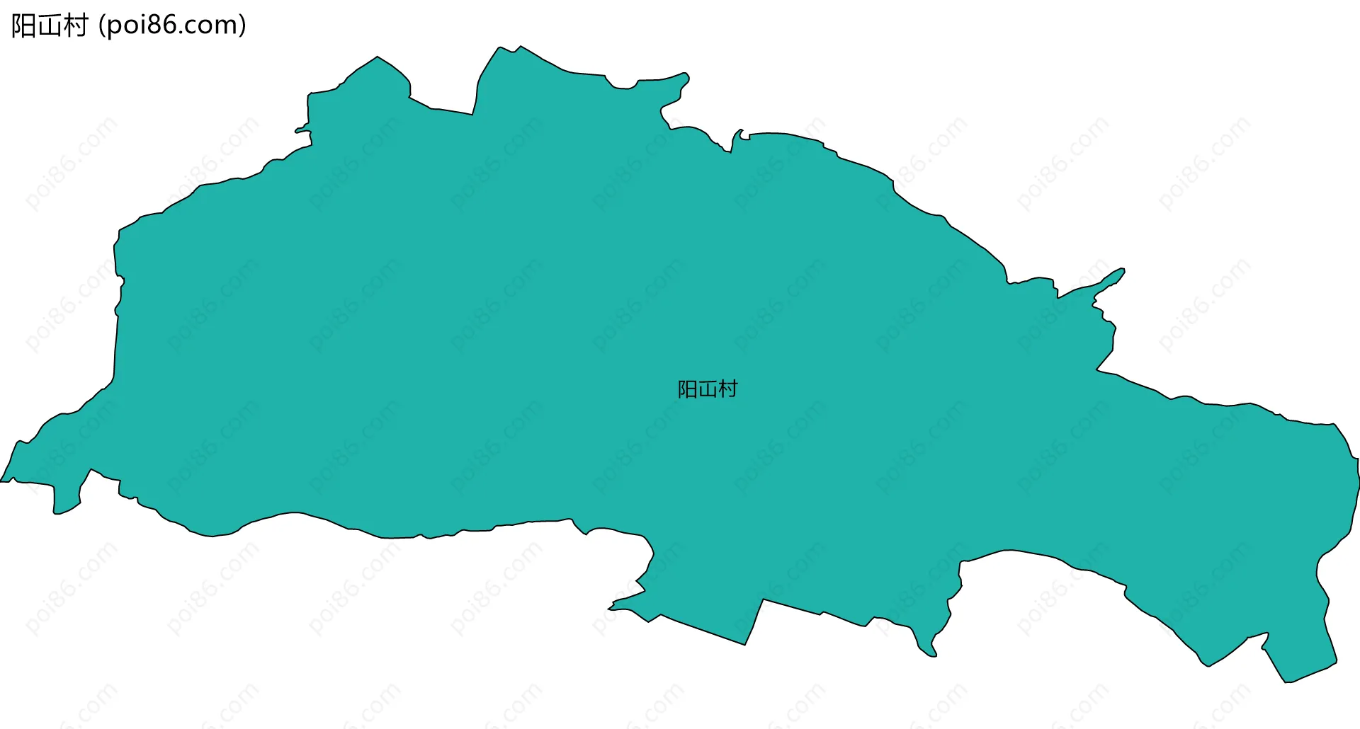 阳屲村边界地图