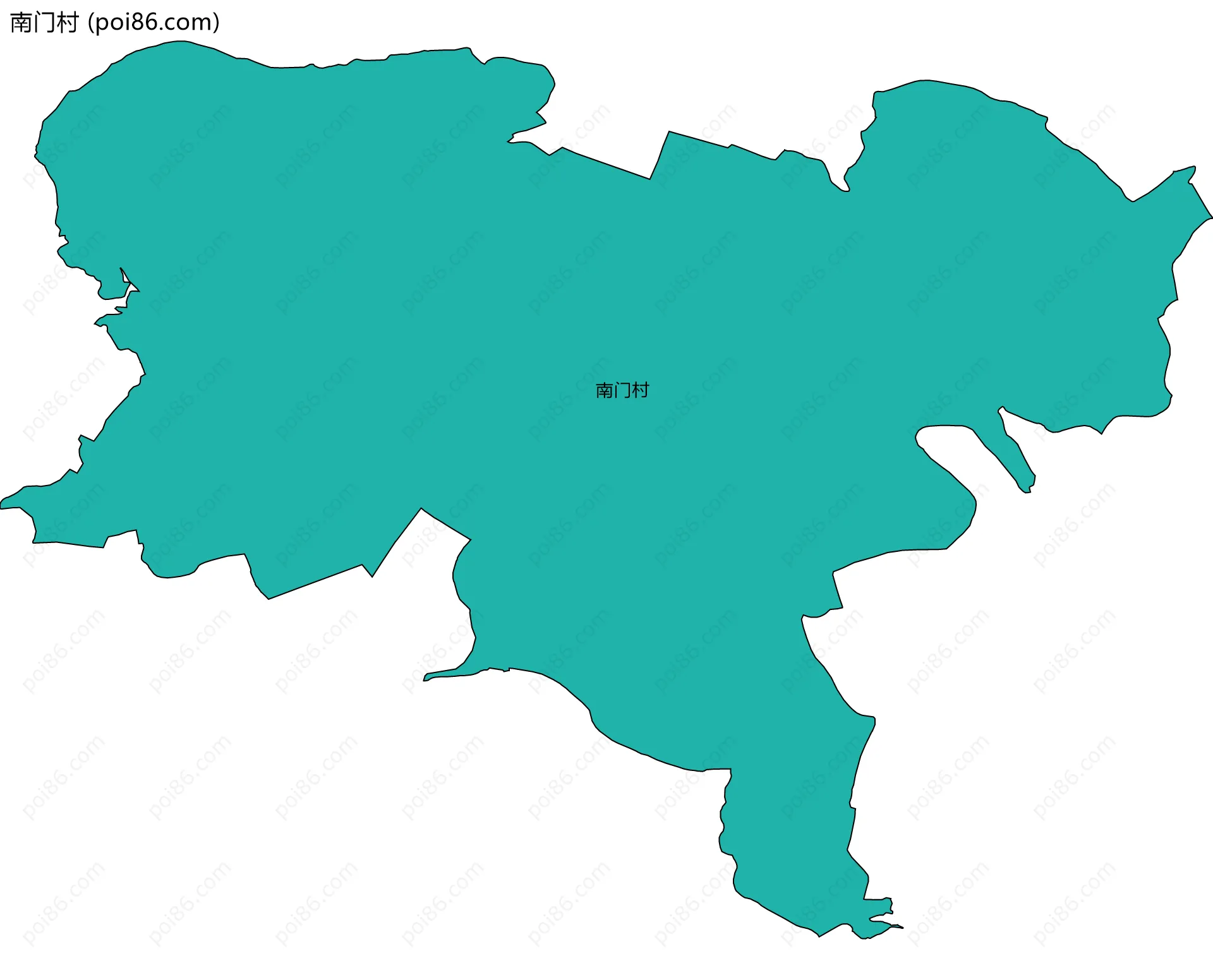 南门村边界地图