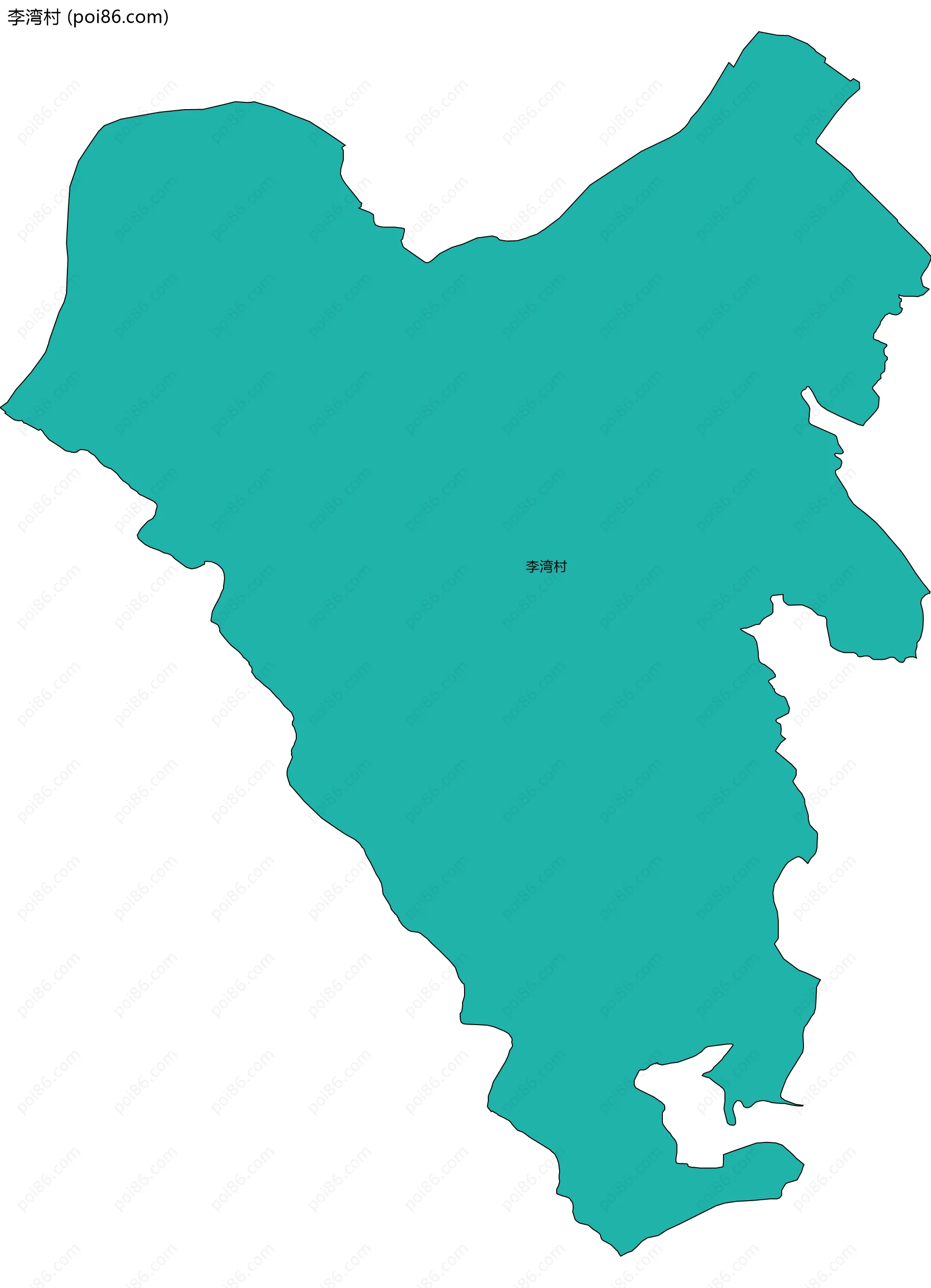 李湾村边界地图