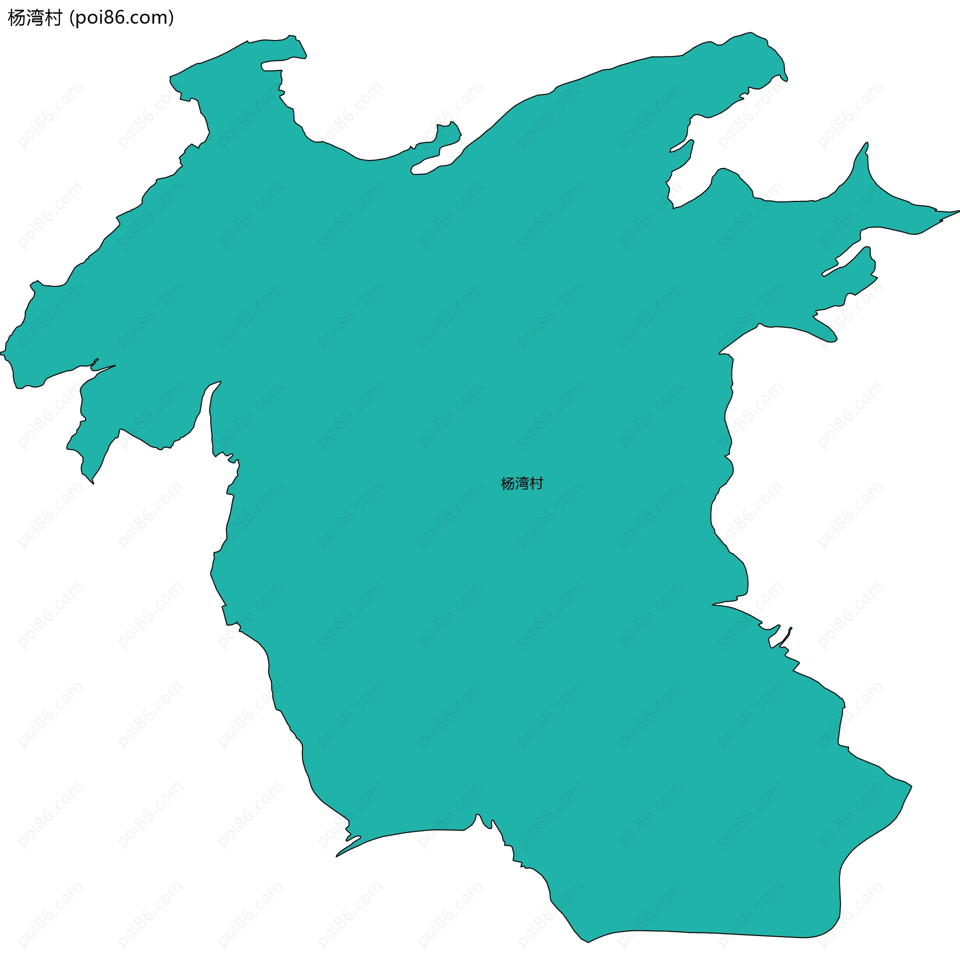 杨湾村边界地图