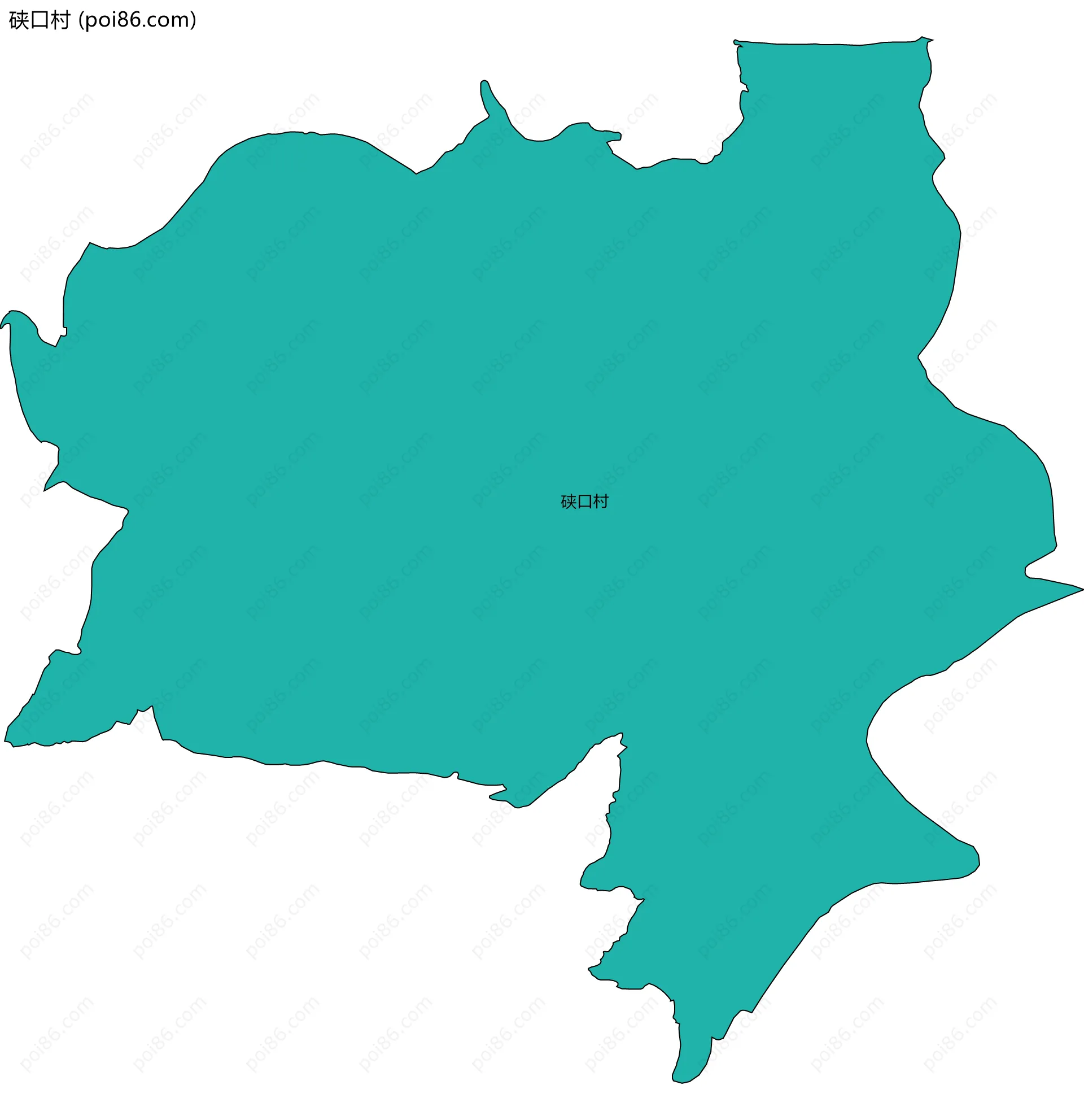 硖口村边界地图