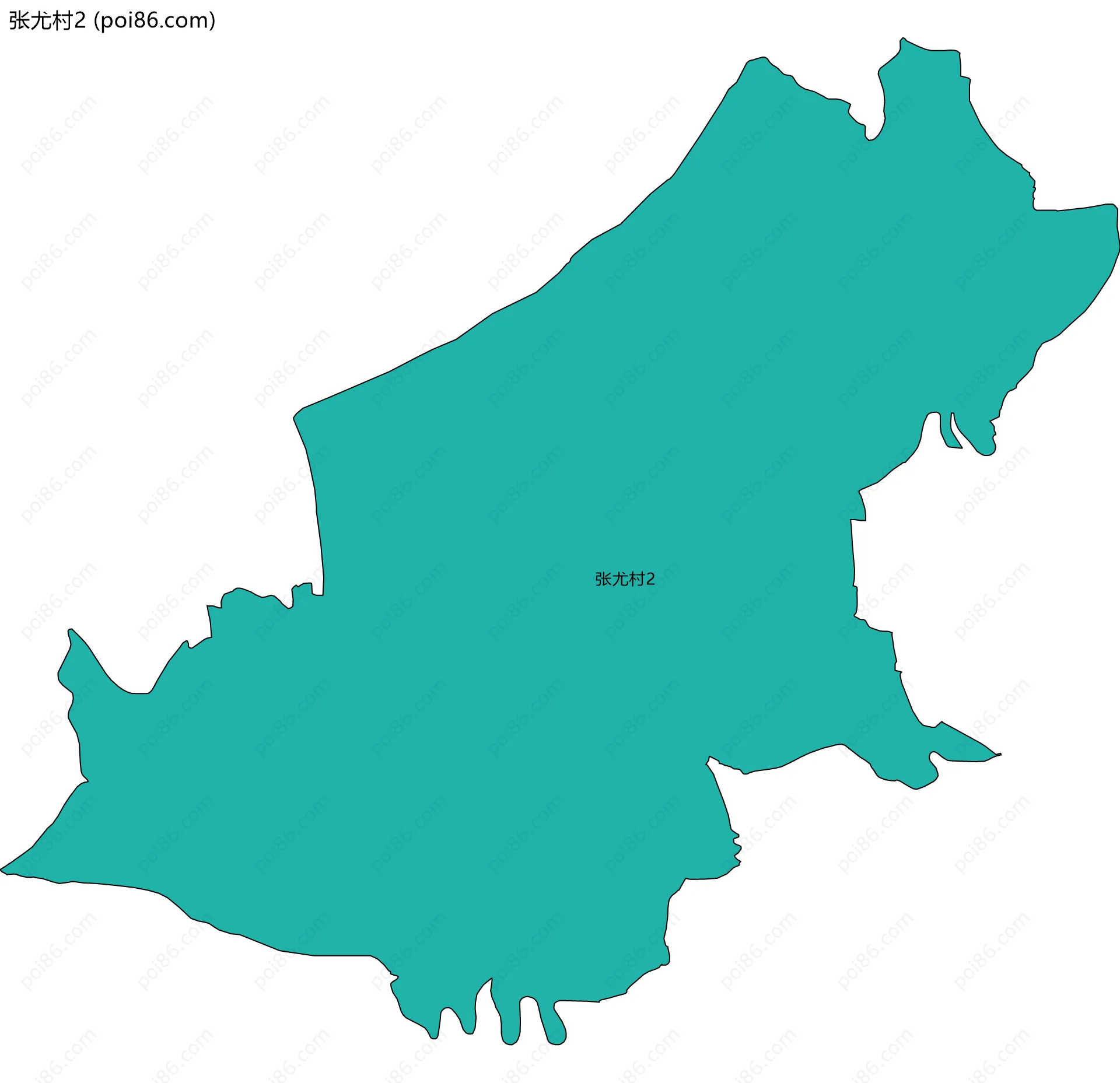 张尤村2边界地图