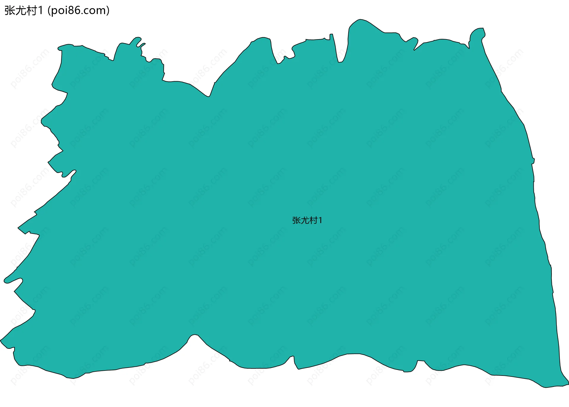 张尤村1边界地图