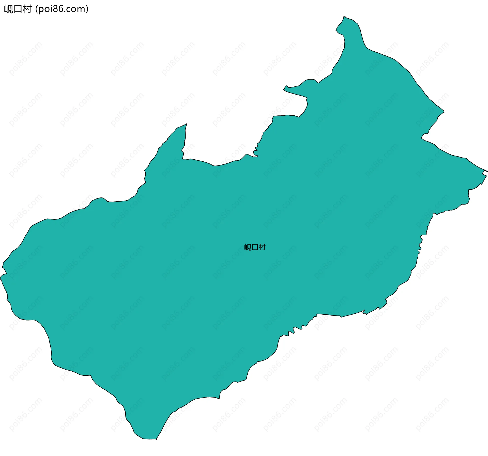 岘口村边界地图