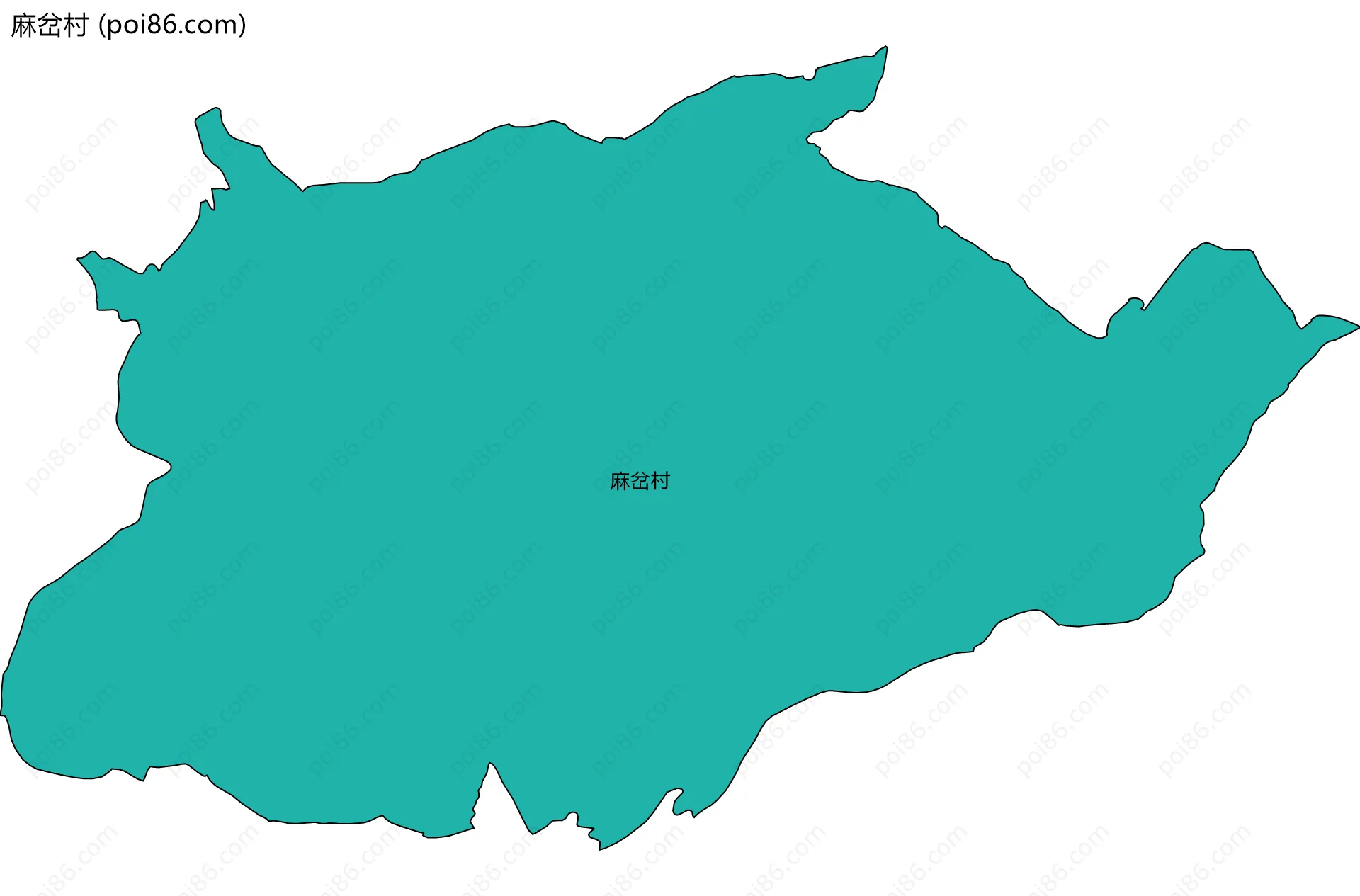 麻岔村边界地图