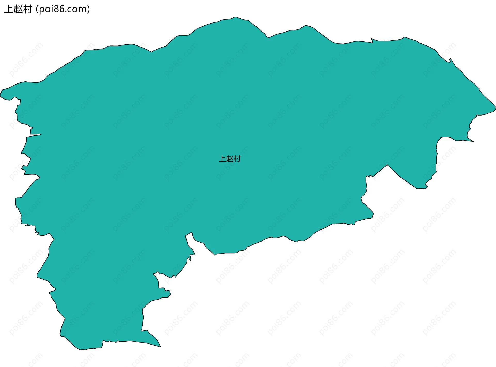 上赵村边界地图