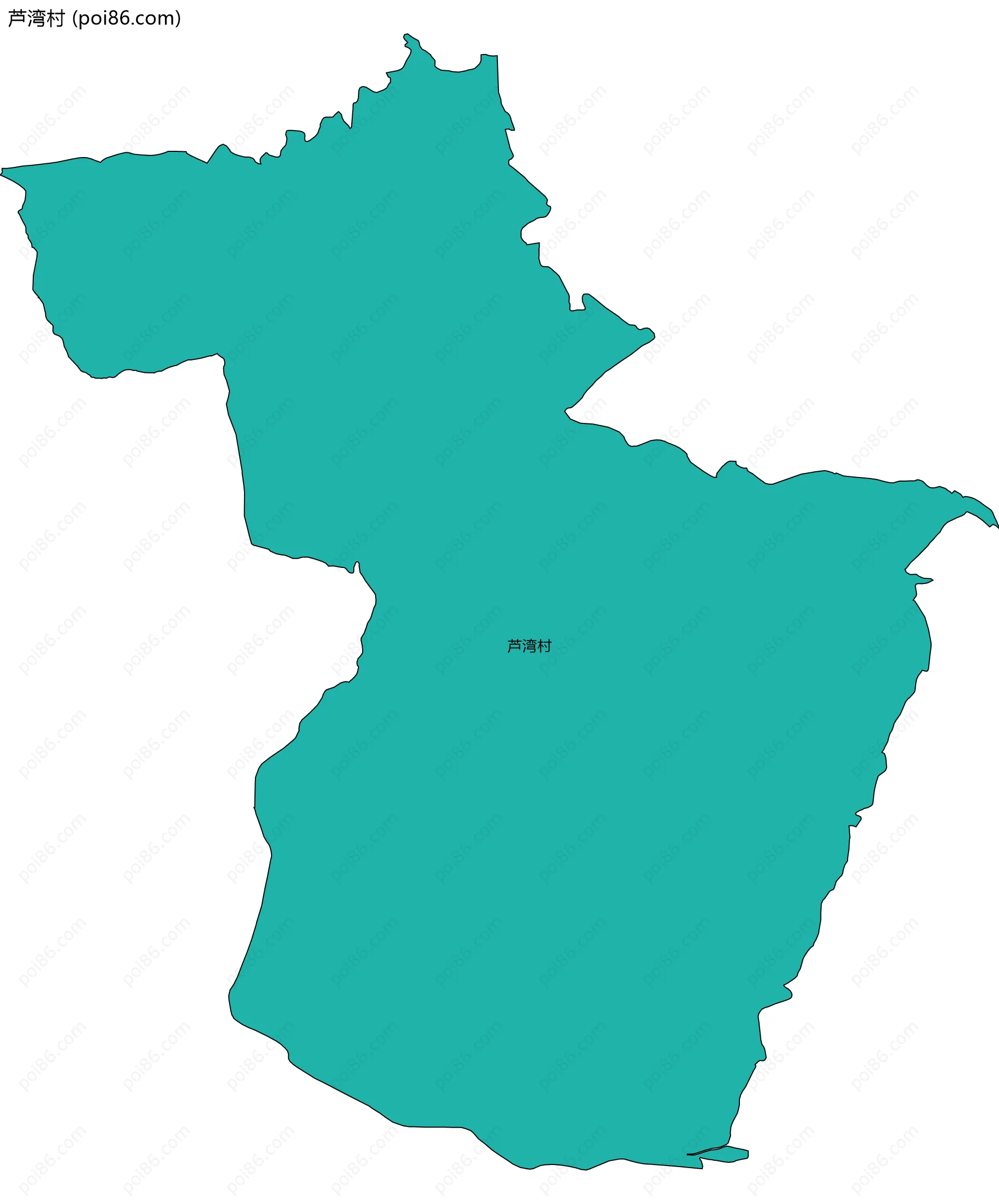 芦湾村边界地图