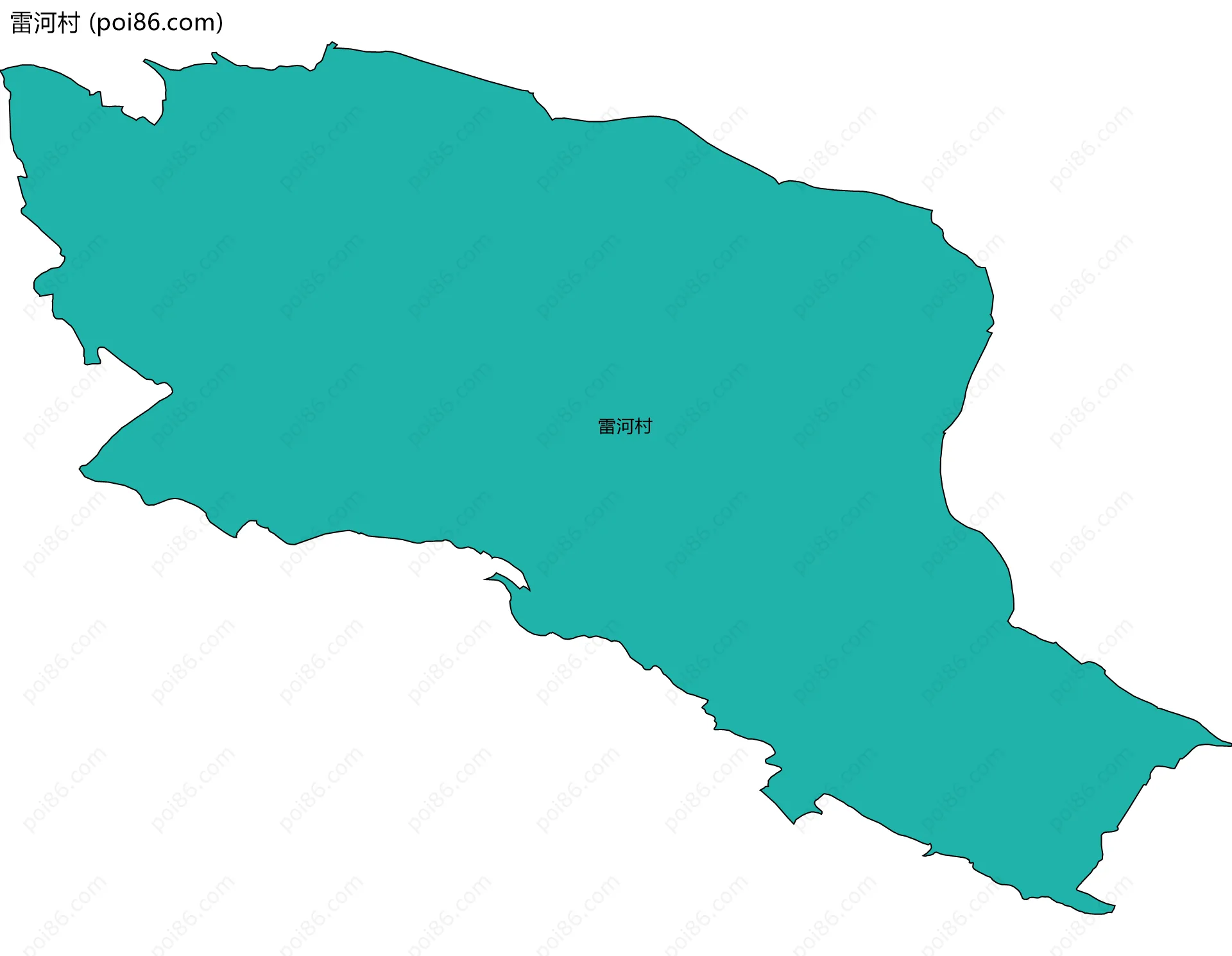 雷河村边界地图
