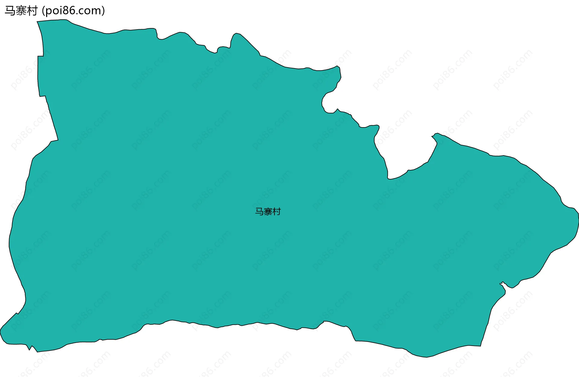 马寨村边界地图