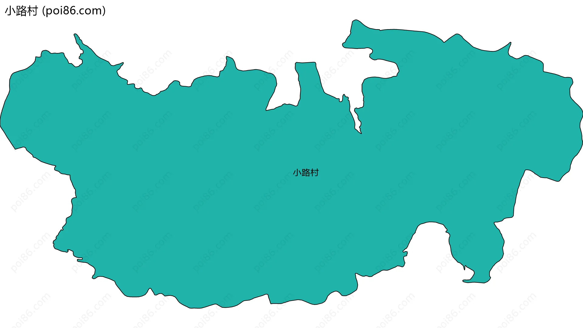 小路村边界地图