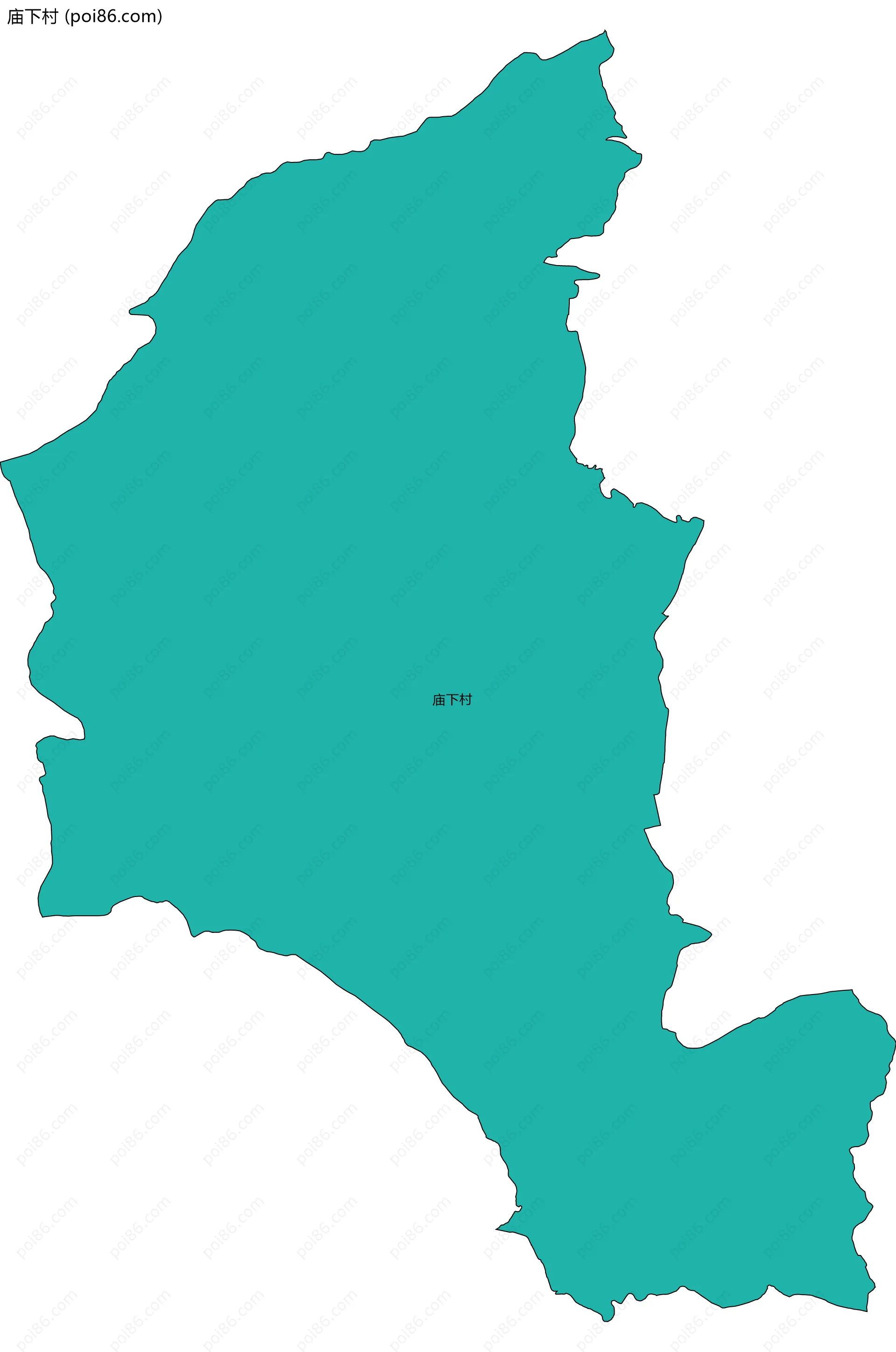庙下村边界地图