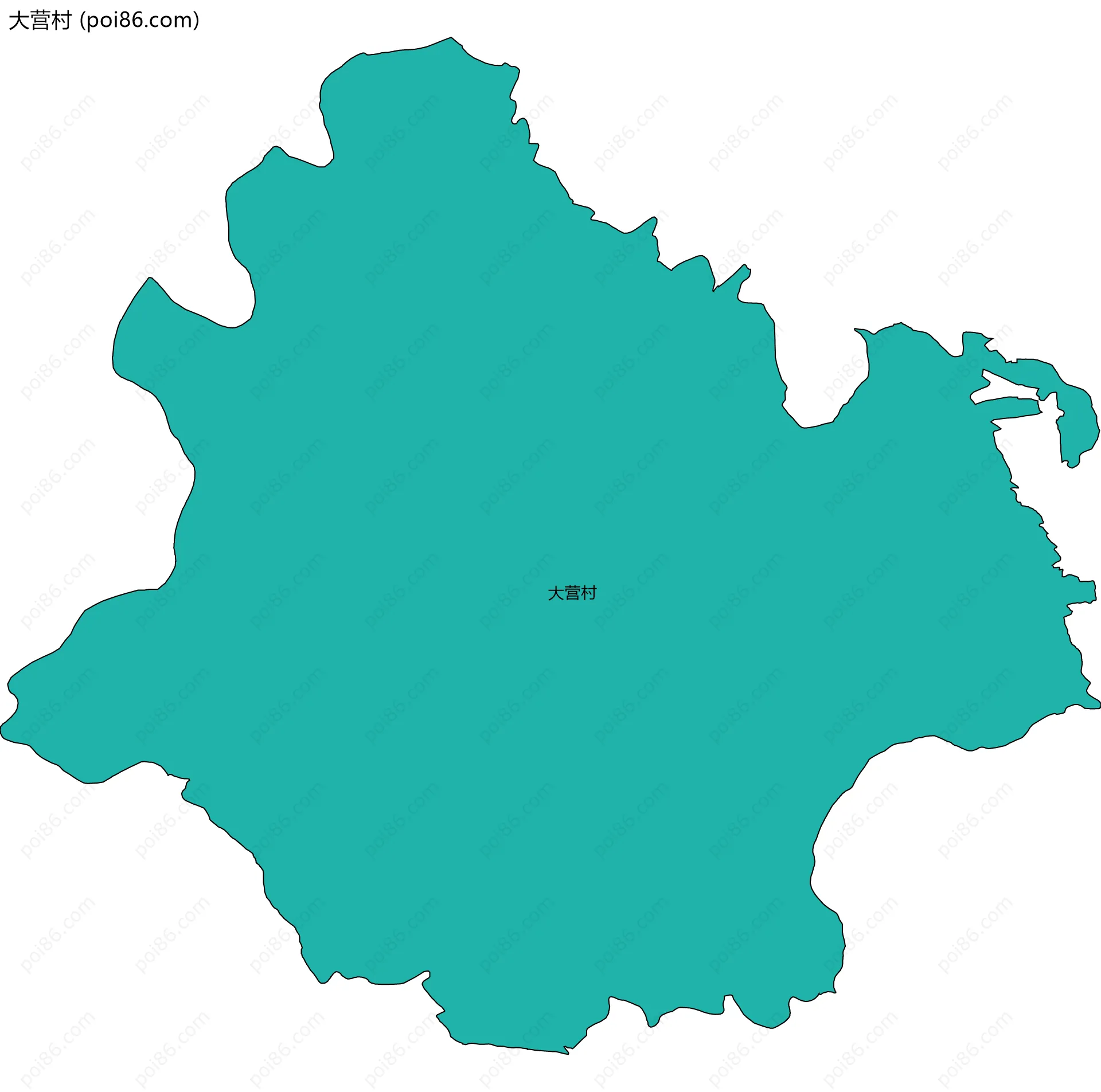 大营村边界地图