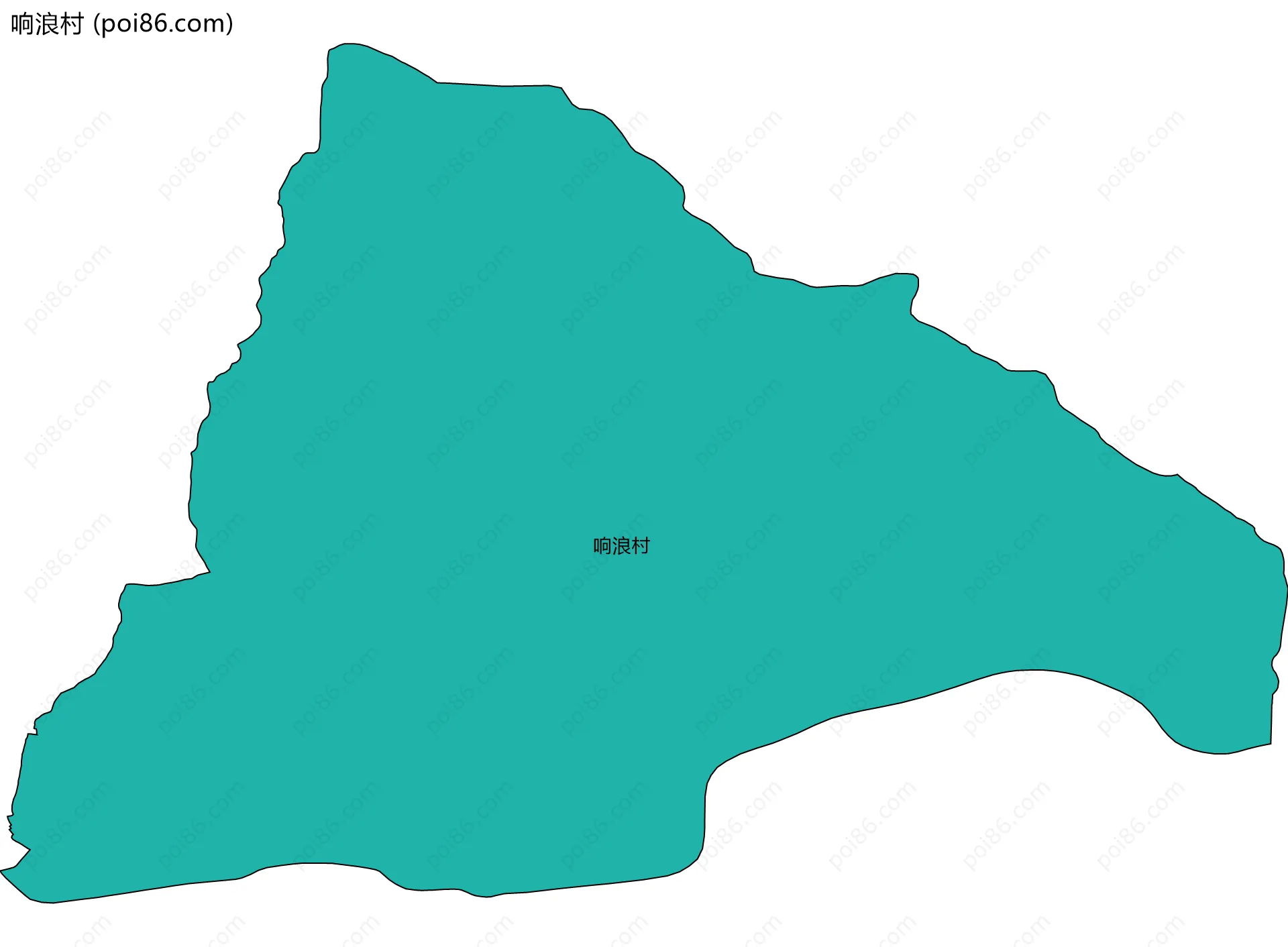 响浪村边界地图