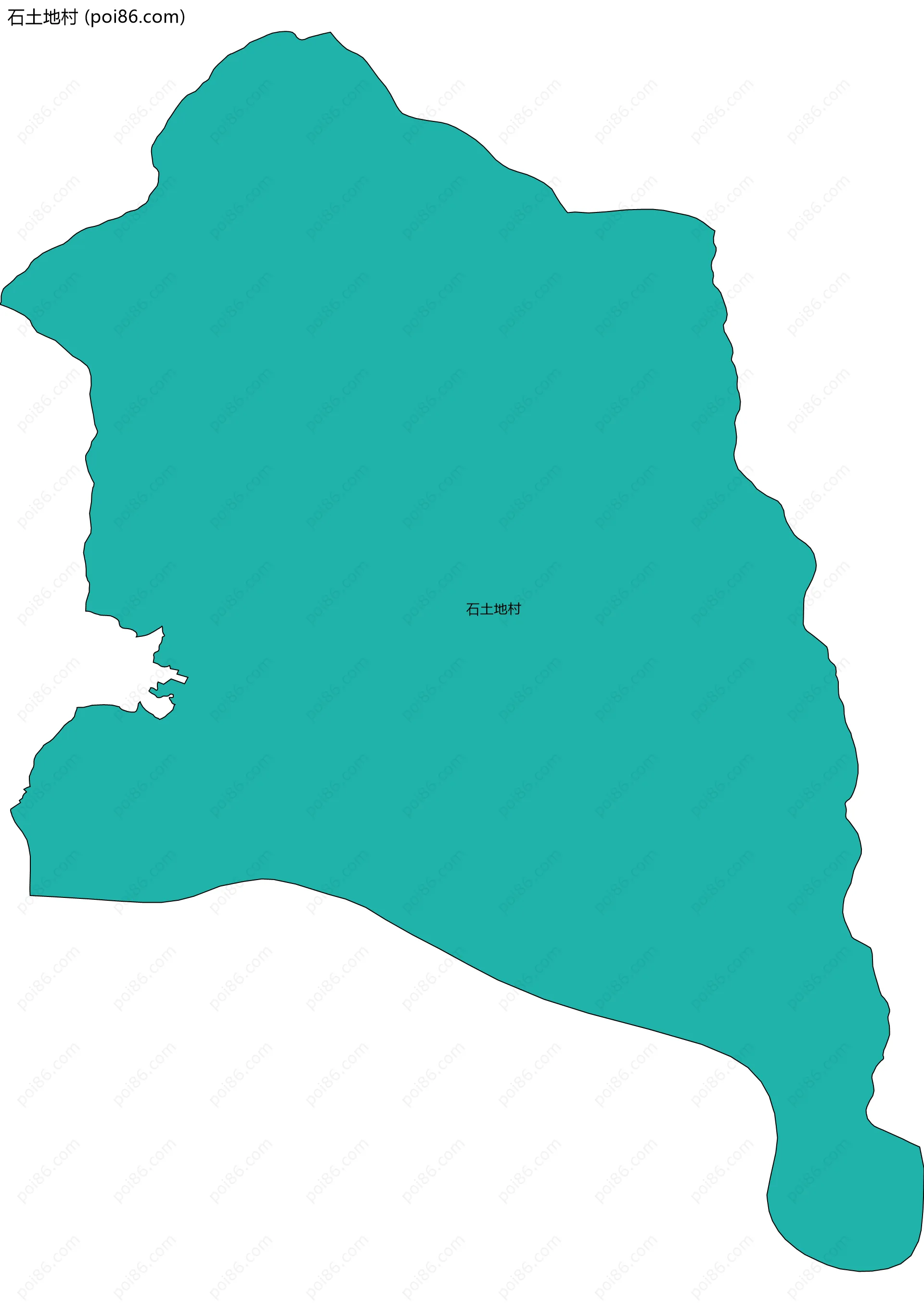 石土地村边界地图