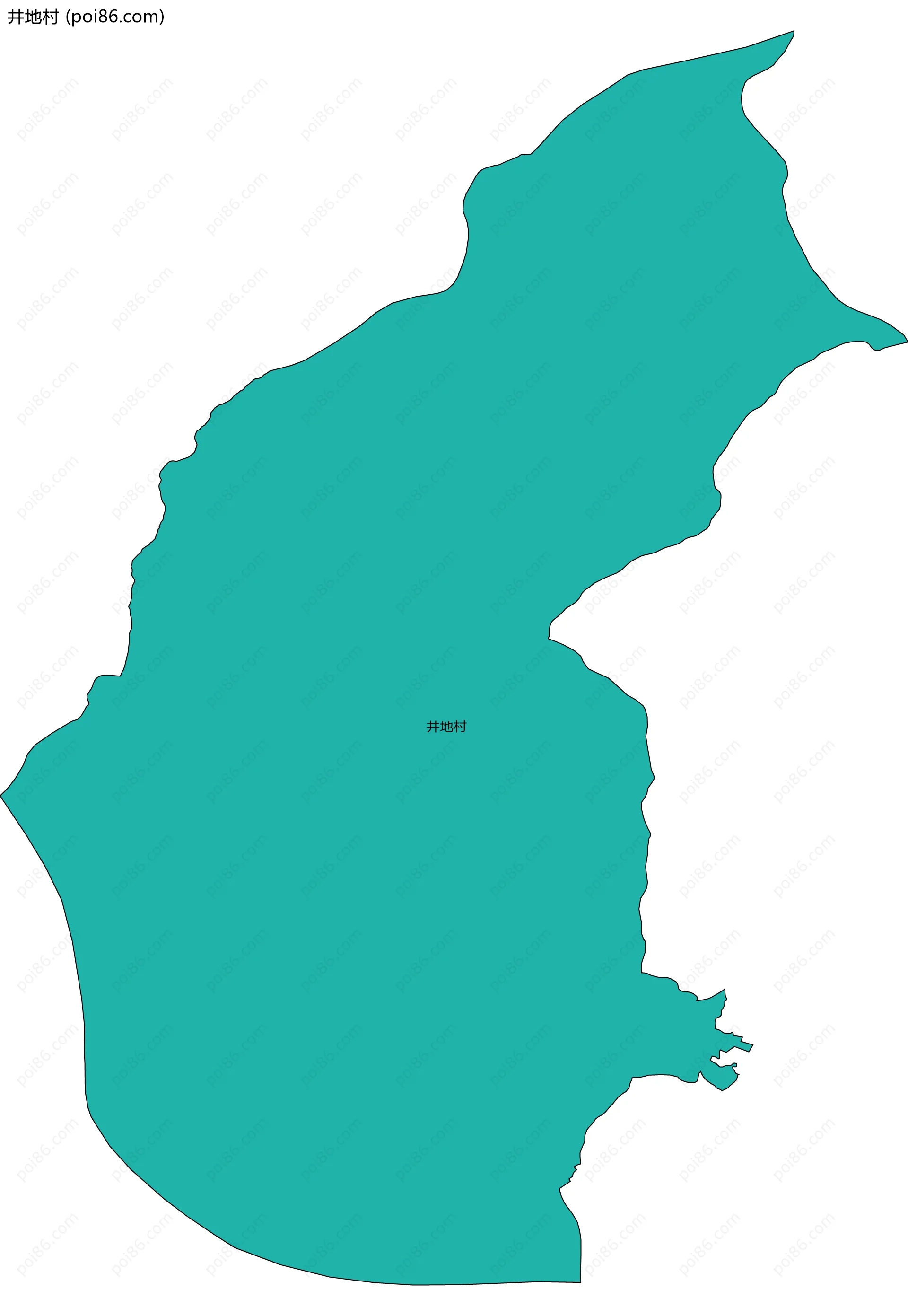 井地村边界地图