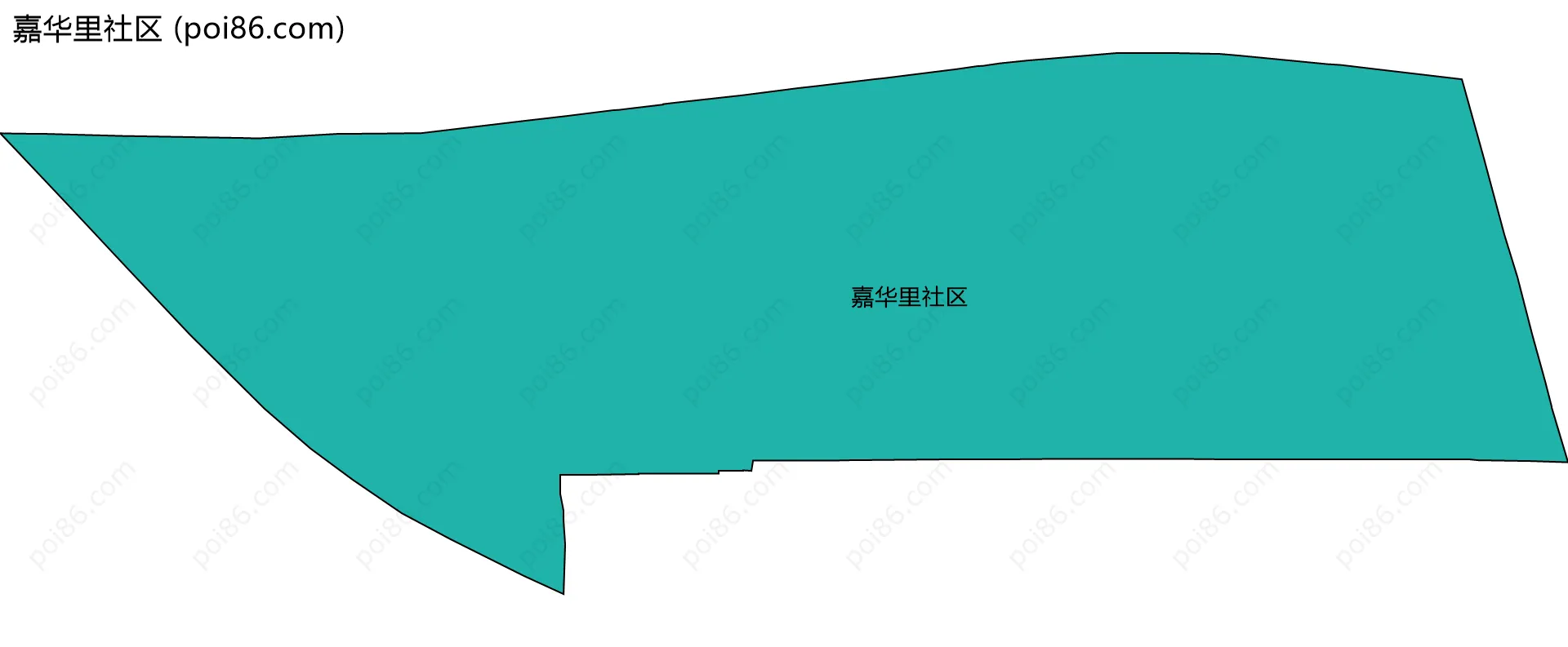 嘉华里社区边界地图