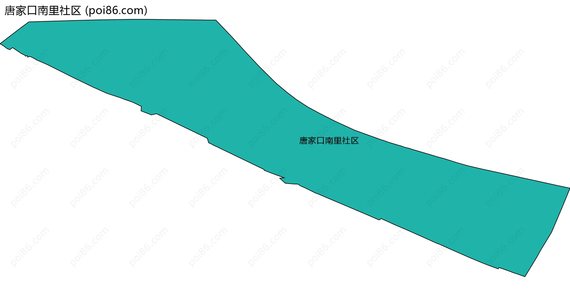 唐家口南里社区边界地图