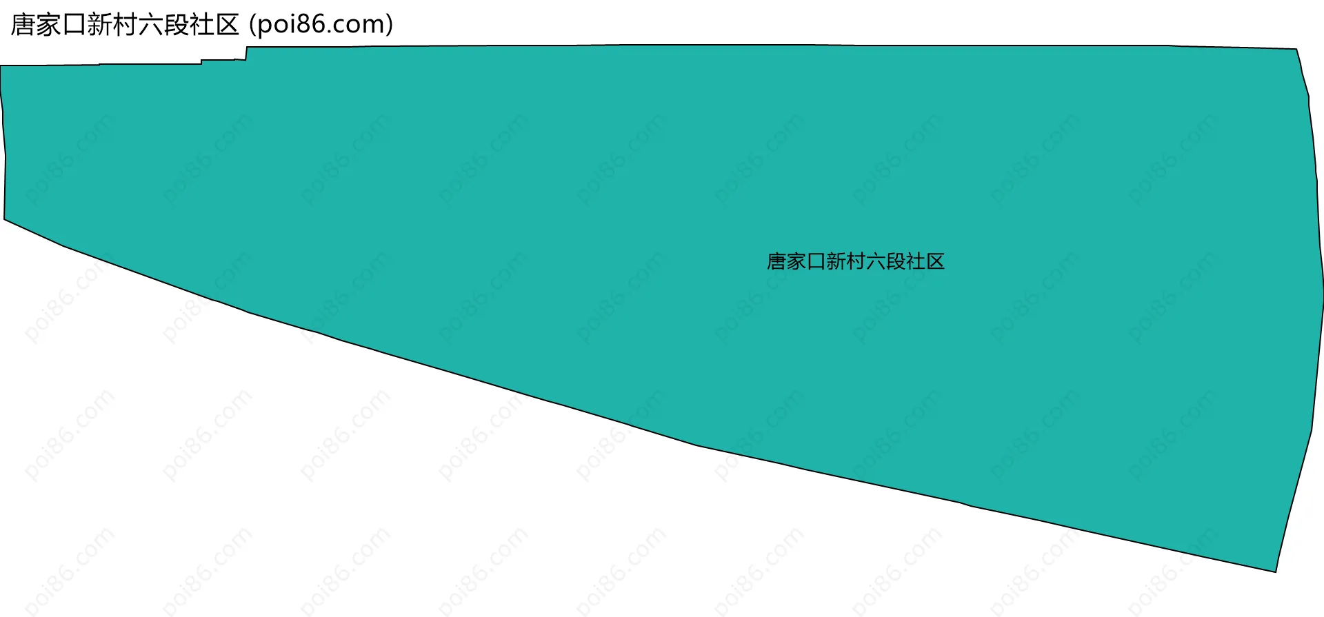 唐家口新村六段社区边界地图