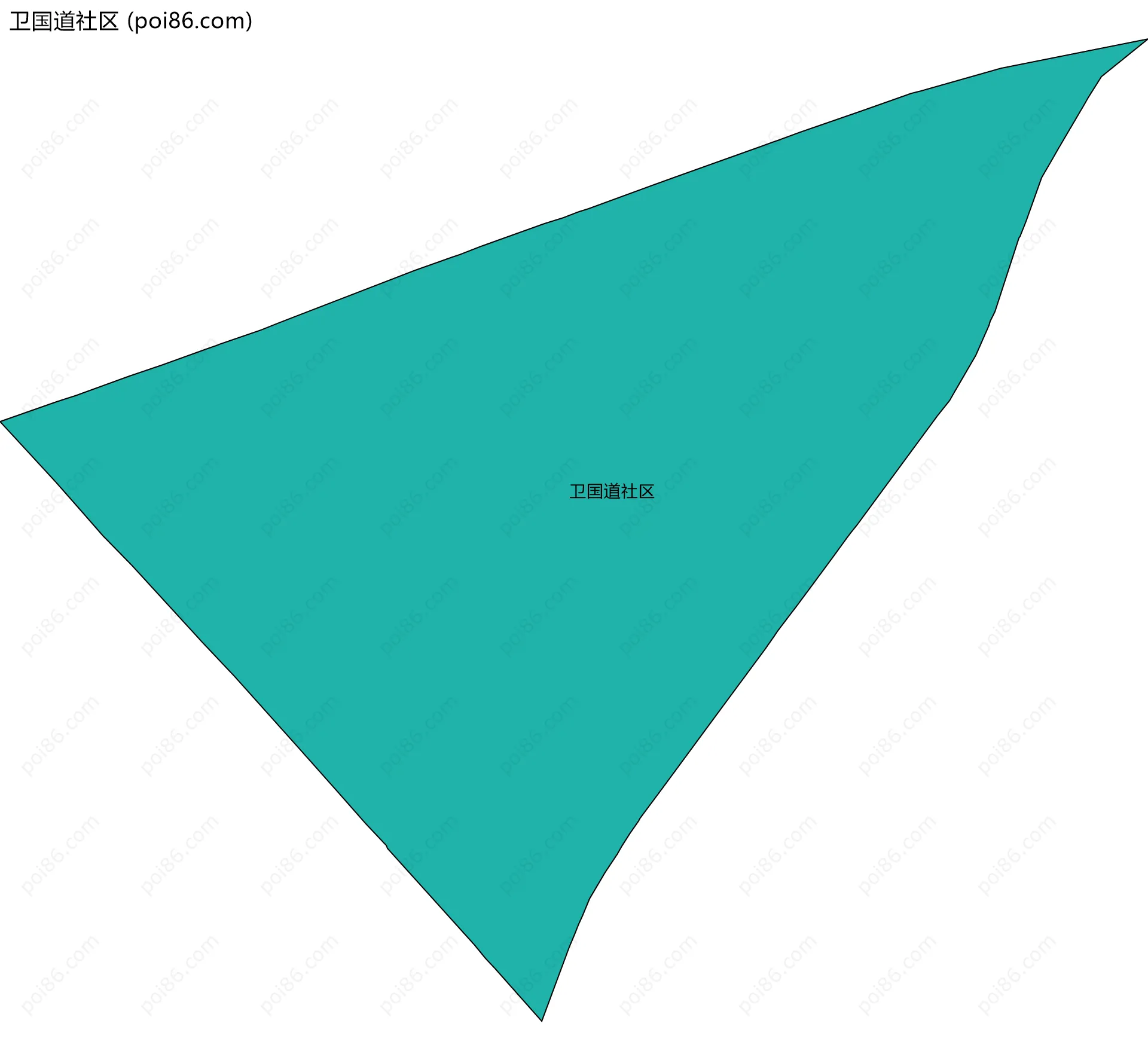 卫国道社区边界地图