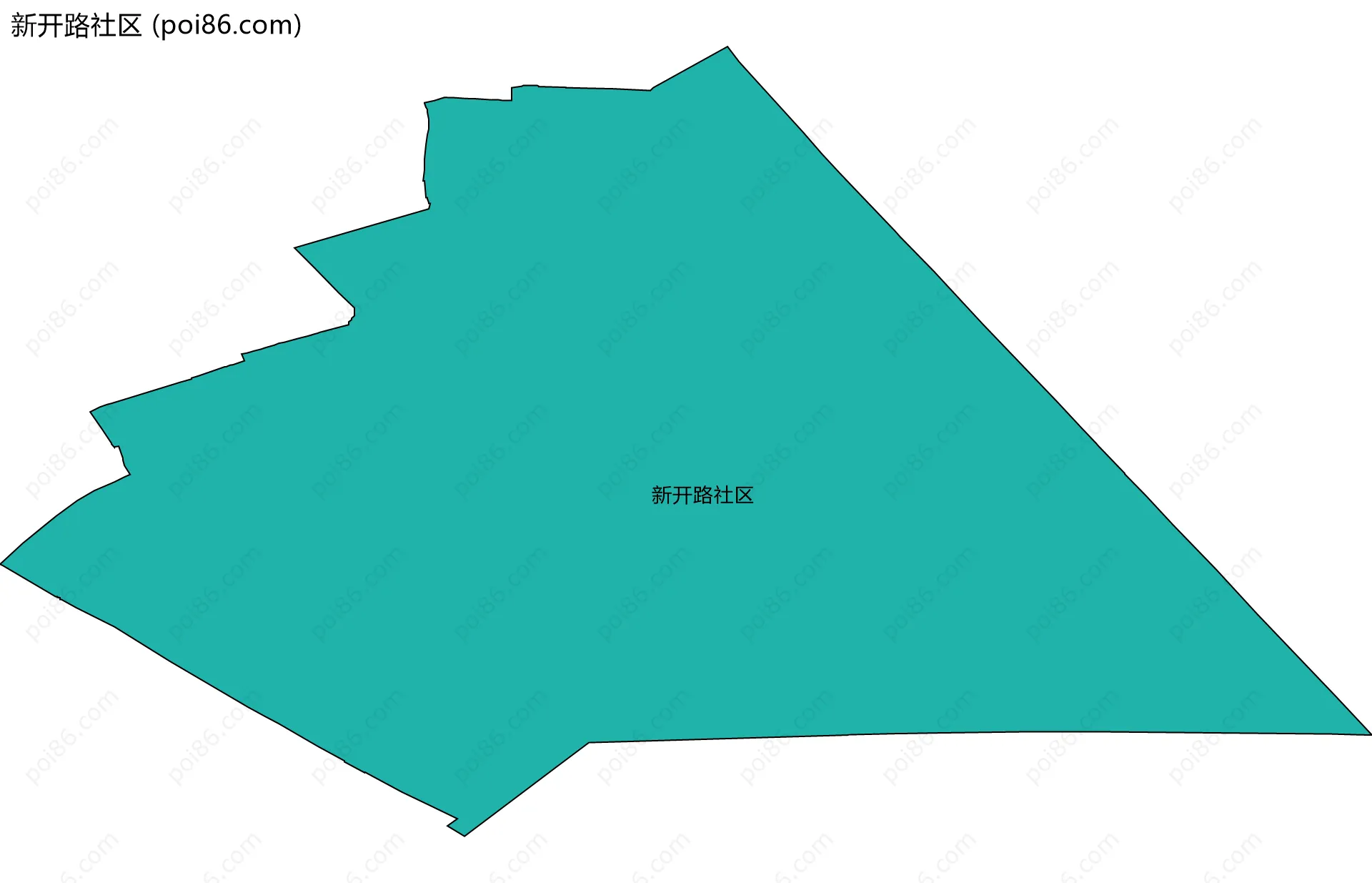 新开路社区边界地图