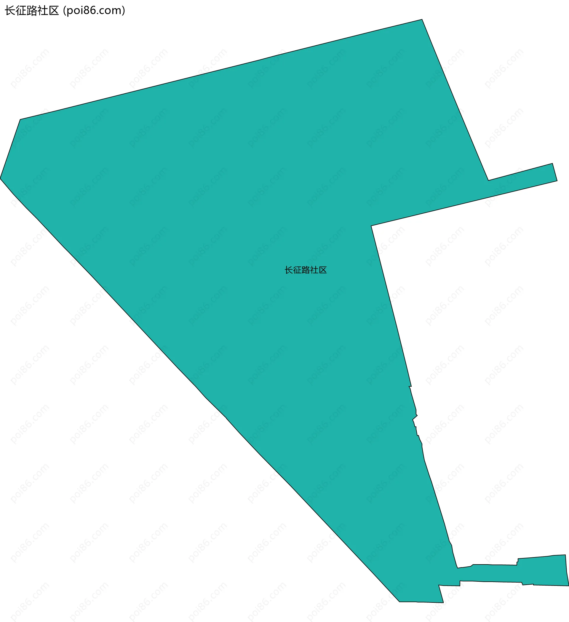 长征路社区边界地图