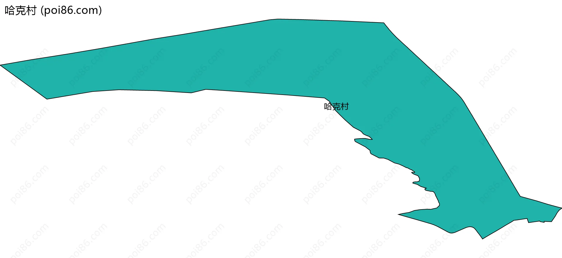 哈克村边界地图